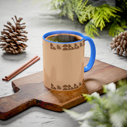 Retro Neutral Pattern Coffee Mug (11oz, 15oz)
