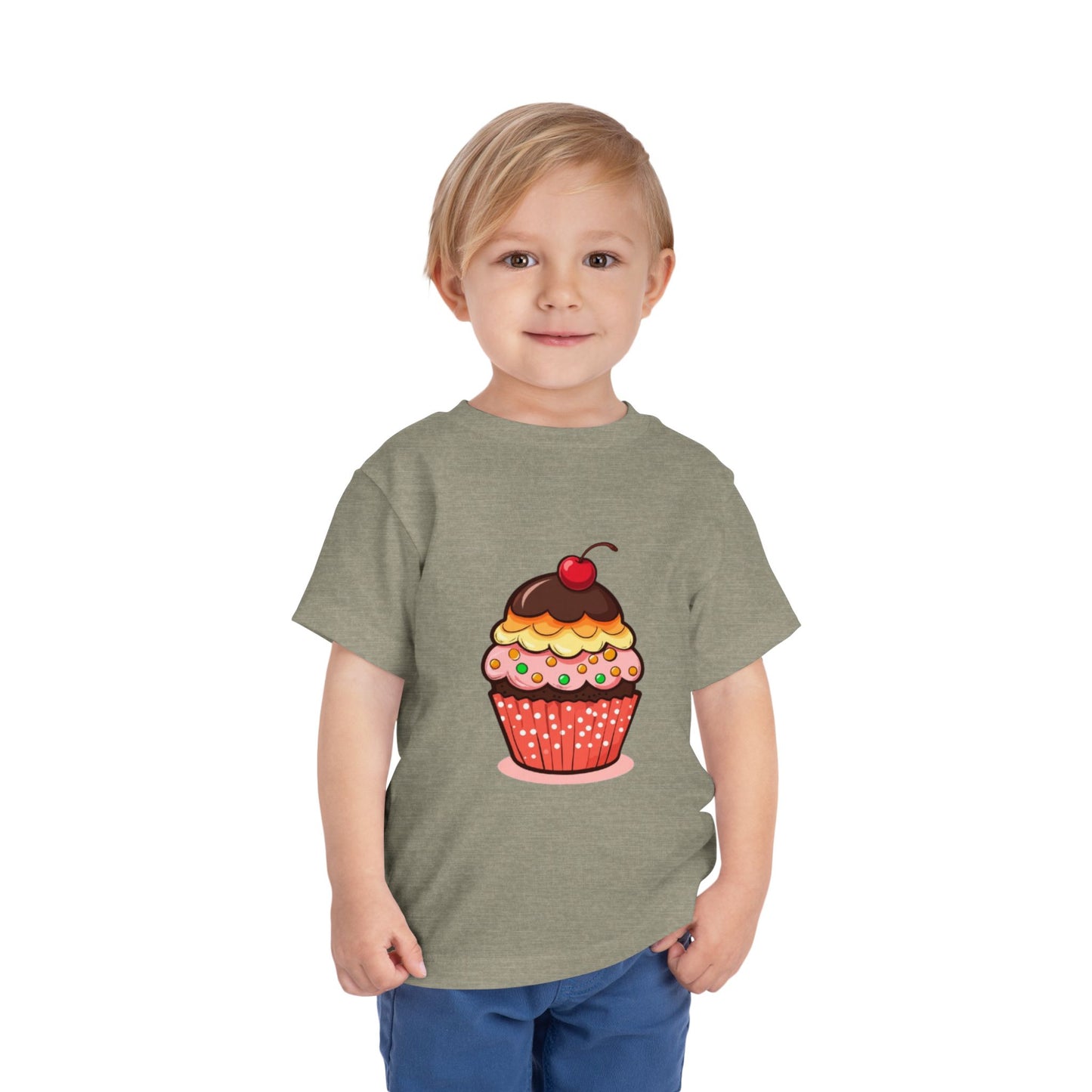 Toddler Tee — Cute Cupcake Graphic Kids Shirt