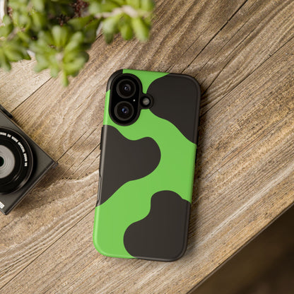 Green Camo Phone Case — Glossy Protective Tough Case