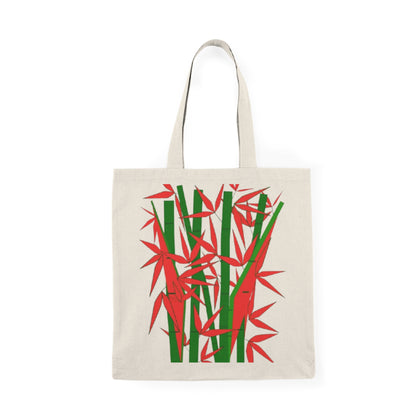 Bamboo Blossom Natural Tote Bag — Eco-Friendly Market & Beach Tote