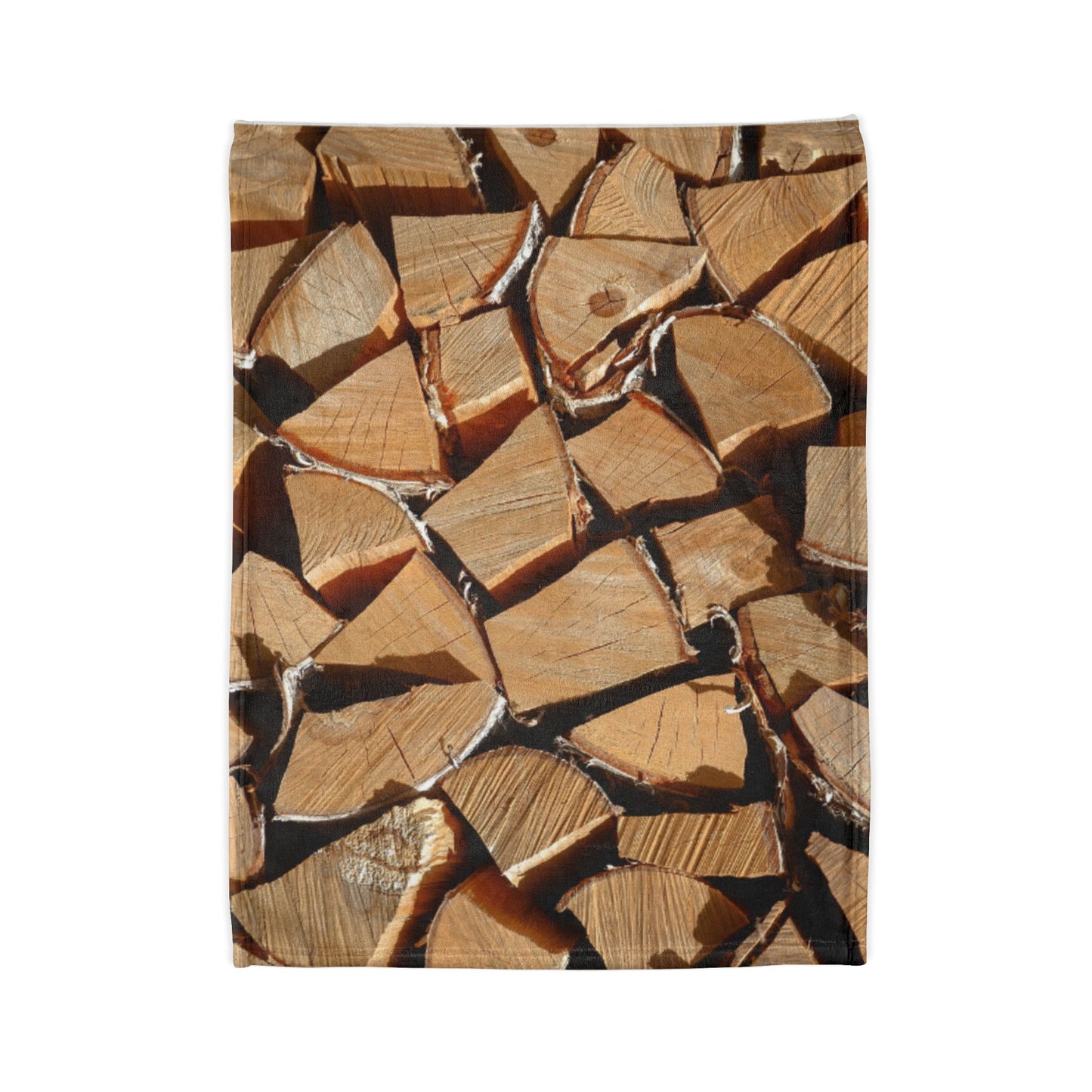 Wood Pattern Throw Blanket — Colorful Garden Wings Plush Blanket