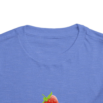 Toddler Tee with Cute Strawberry Cupcake Graphic