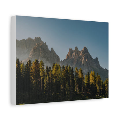 Mountain Forest Canvas Print — Matte Stretched Wall Art (1.25")