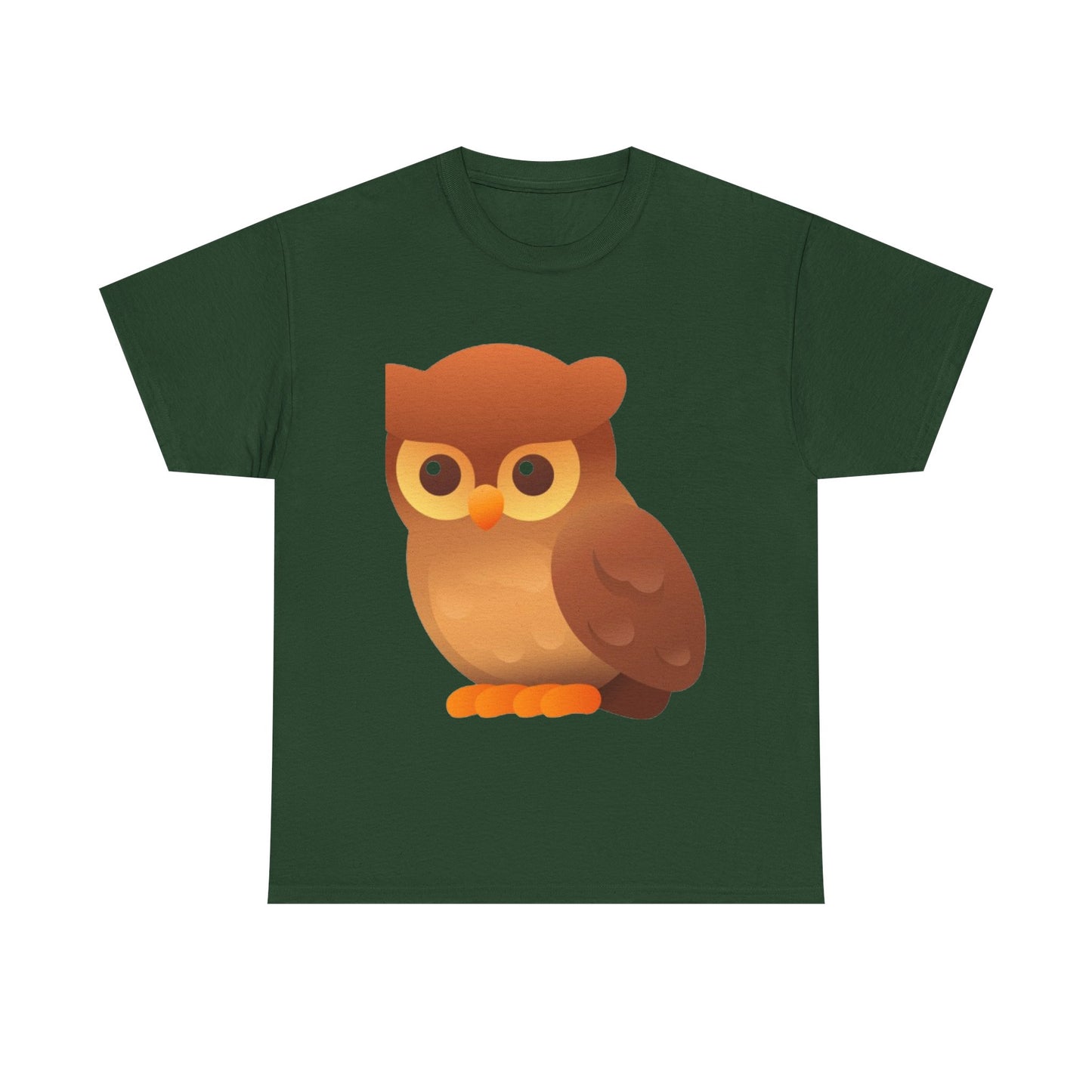 Cute Owl Graphic Tee — Whimsical Brown Owl Design