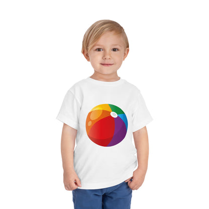 Beach Ball Toddler Tee — Colorful Summer Play Shirt