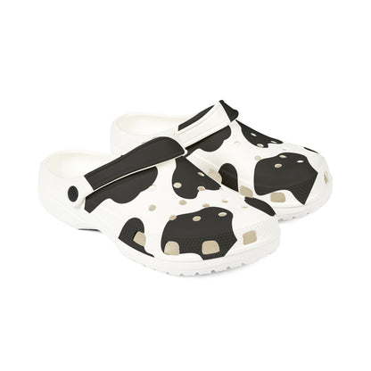 Cow Print EVA Foam Clogs — Lightweight Slip-On Garden & Casual Shoes
