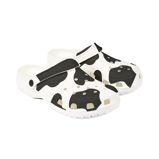 Cow Print EVA Foam Clogs — Lightweight Slip-On Garden & Casual Shoes