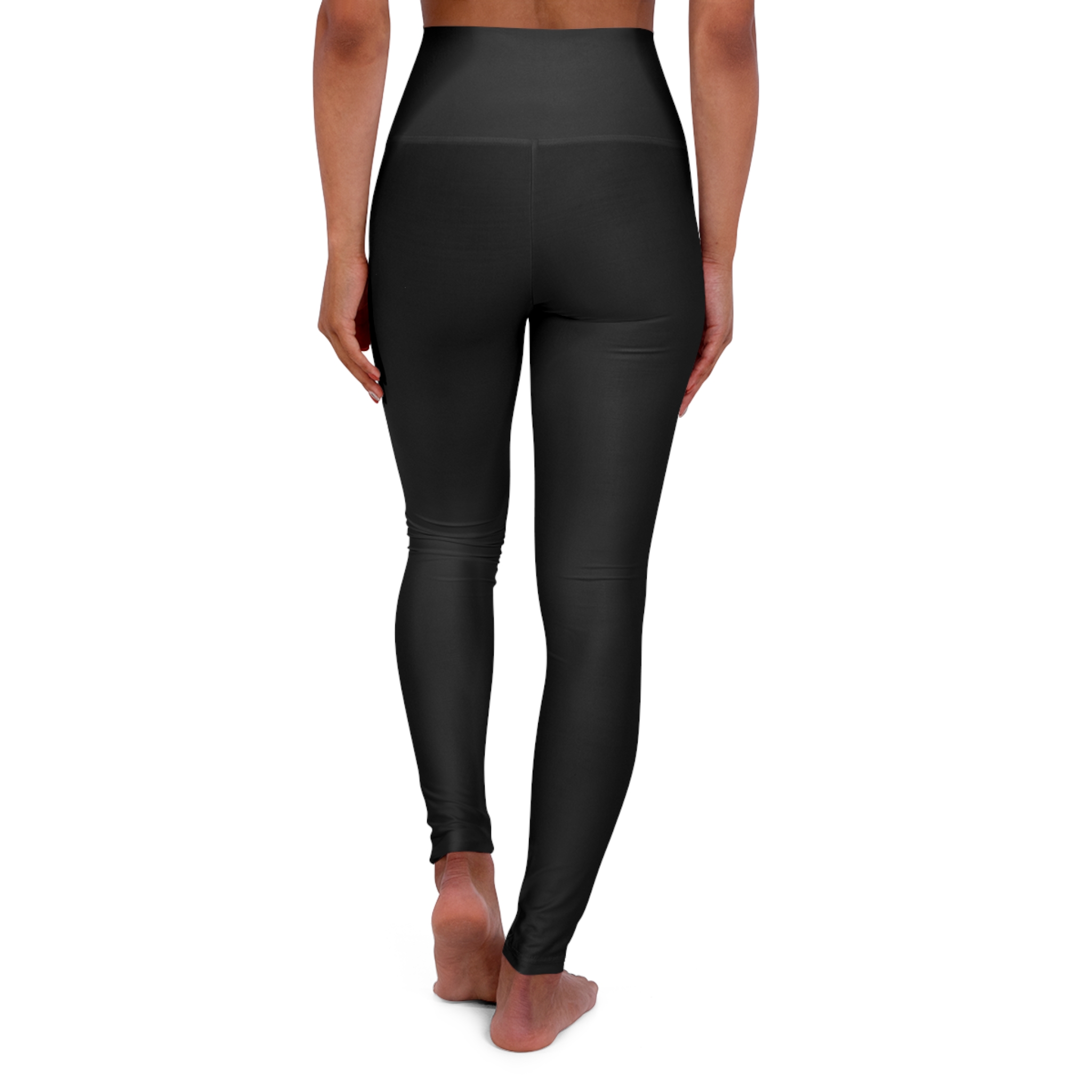 High-Waisted Black Yoga Leggings — Stretch Athletic Leggings for Pilates & Gym - Image 3