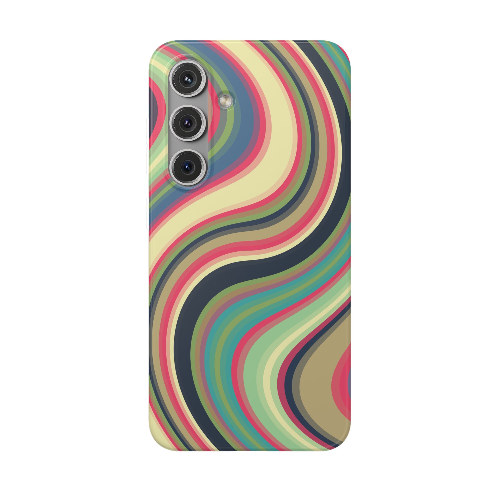 Colorful 1970s-Inspired Abstract Pattern– Retro Swirl Phone Case - Image 98