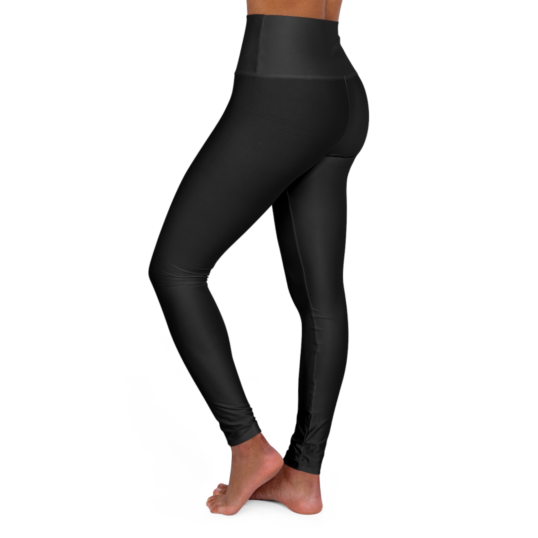 High-Waisted Black Yoga Leggings — Stretch Athletic Leggings for Pilates & Gym - Image 4