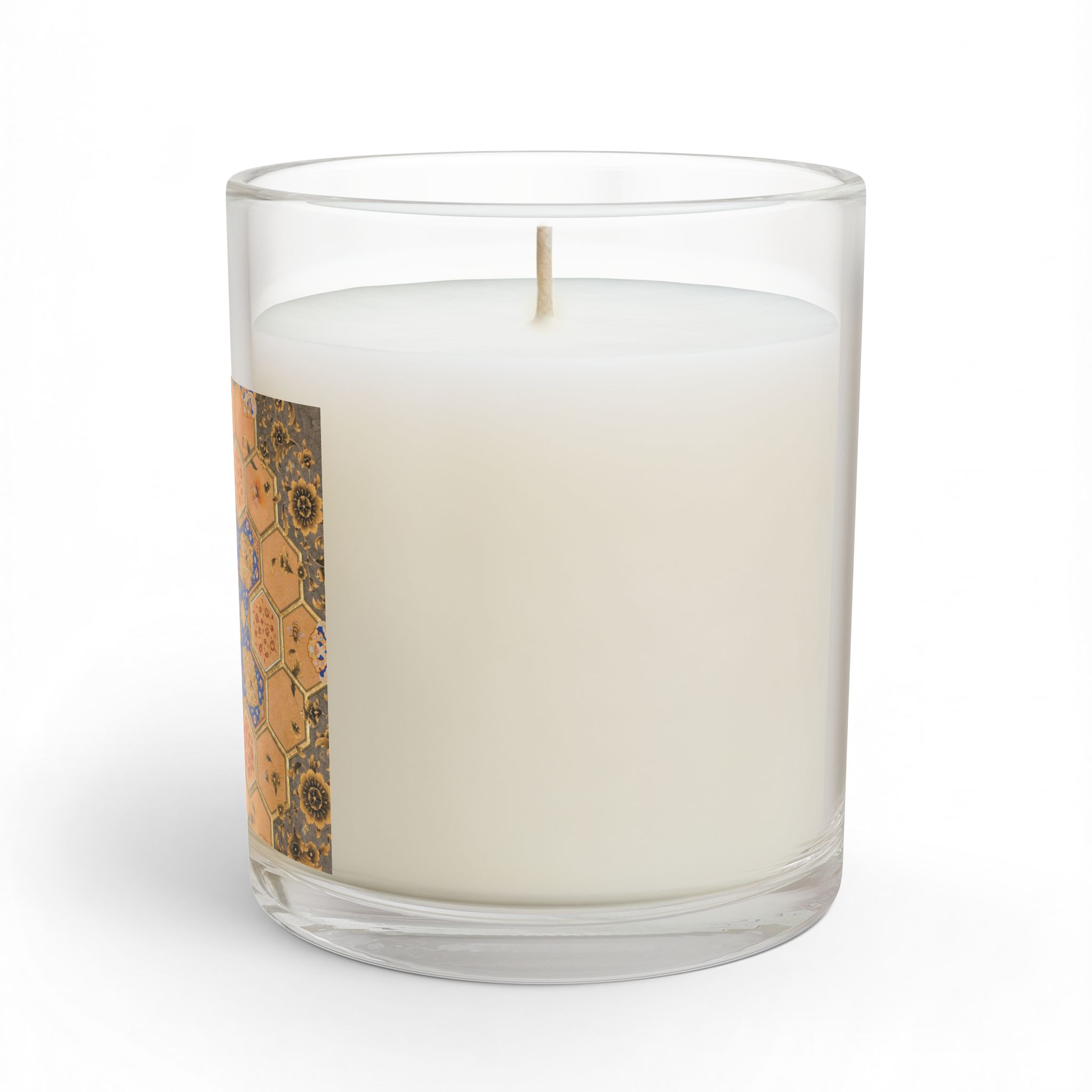 Moroccan Tile Pattern Glass Candle — 11oz Decorative Scented Candle - Image 3