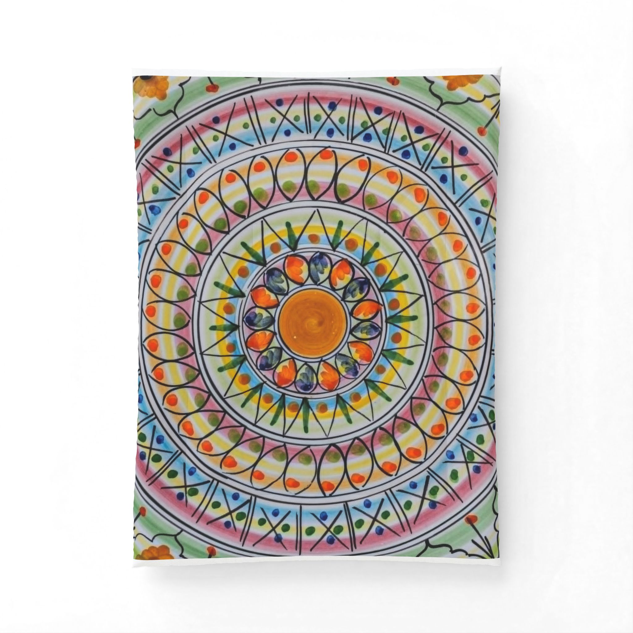 Mandala Sunburst Cotton Comforter – Colorful Boho Bedding Throw - Image 7