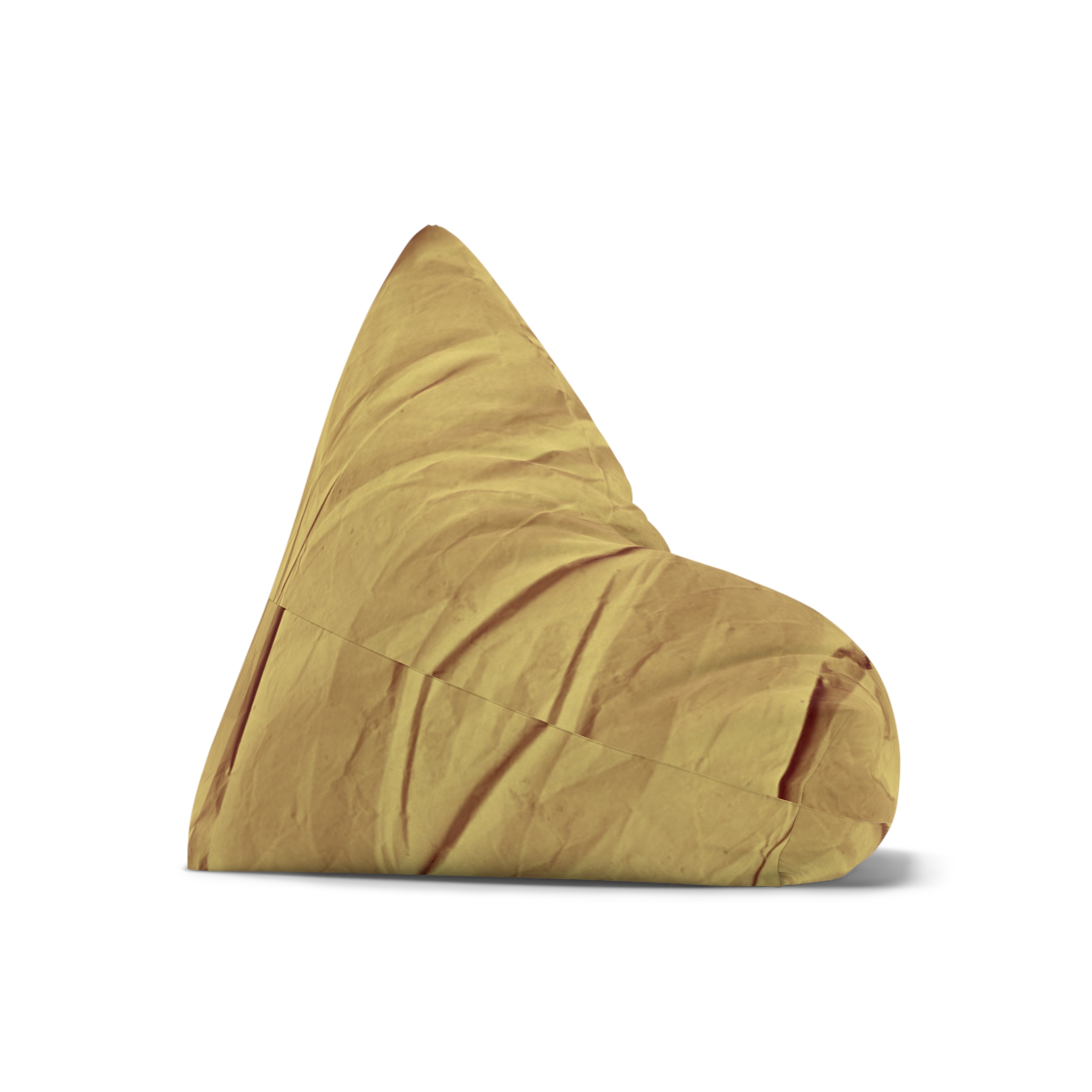 Bean Bag Cover — Mustard Cotton Replacement Slipcover - Image 8