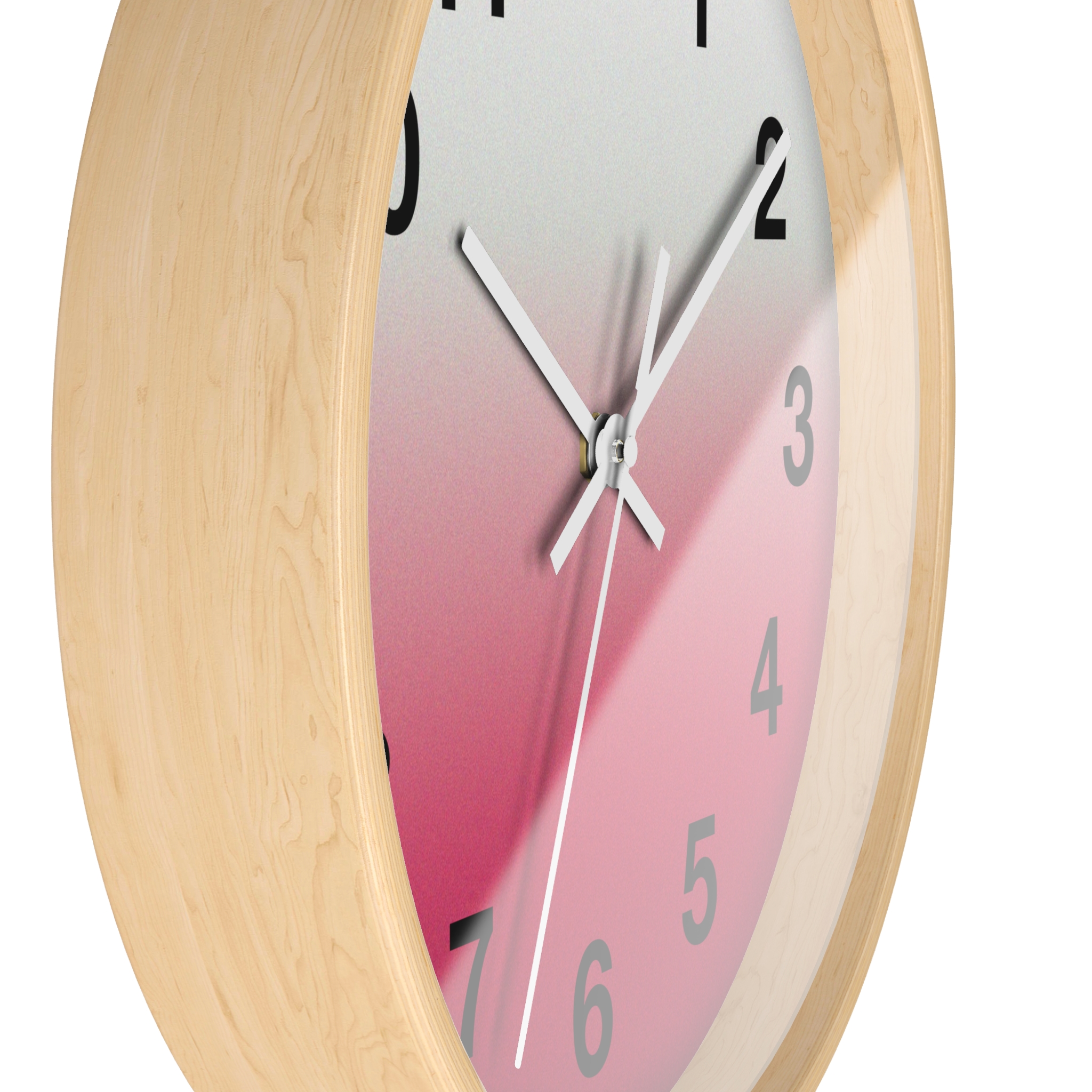 Pink Ombre Wall Clock — Modern Gradient Timepiece for Home & Office - Image 17
