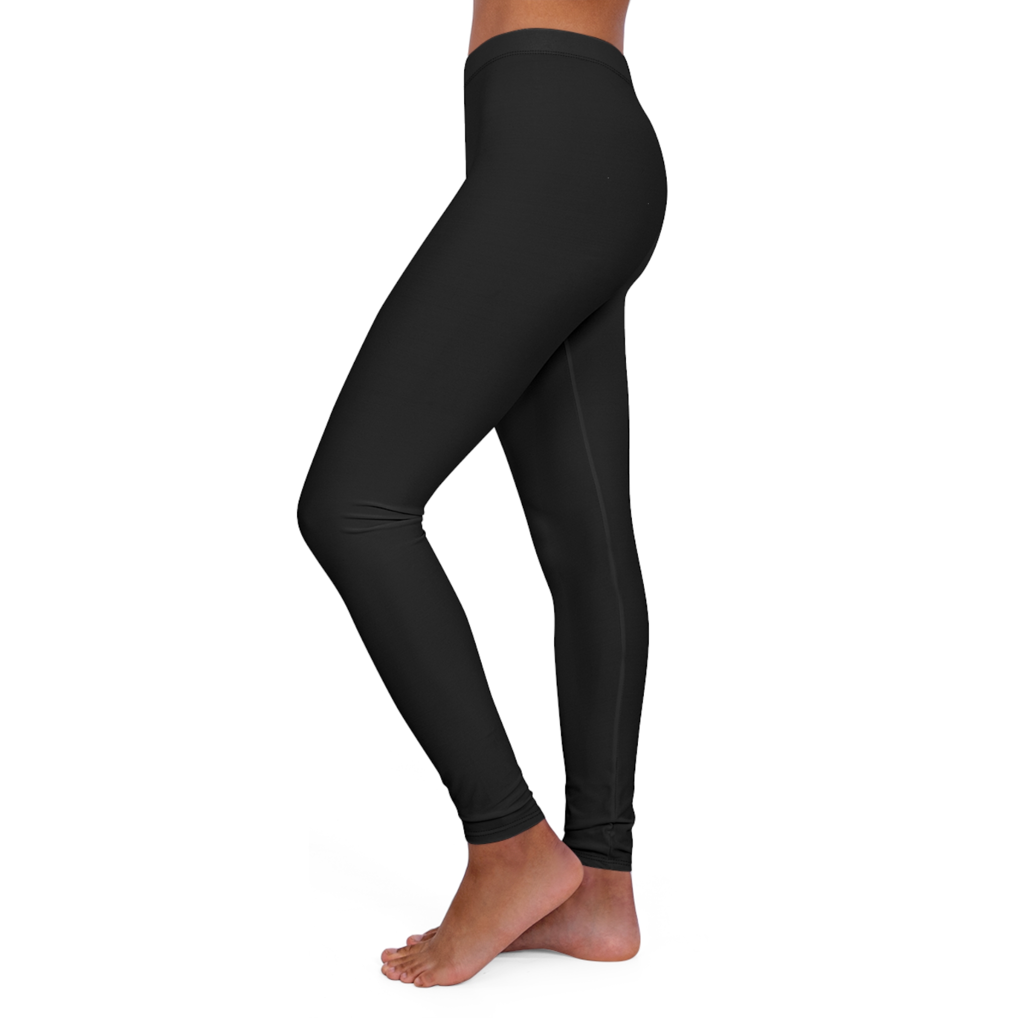 Women's Black Performance Leggings — Casual Spandex Yoga & Everyday Activewear - Image 4