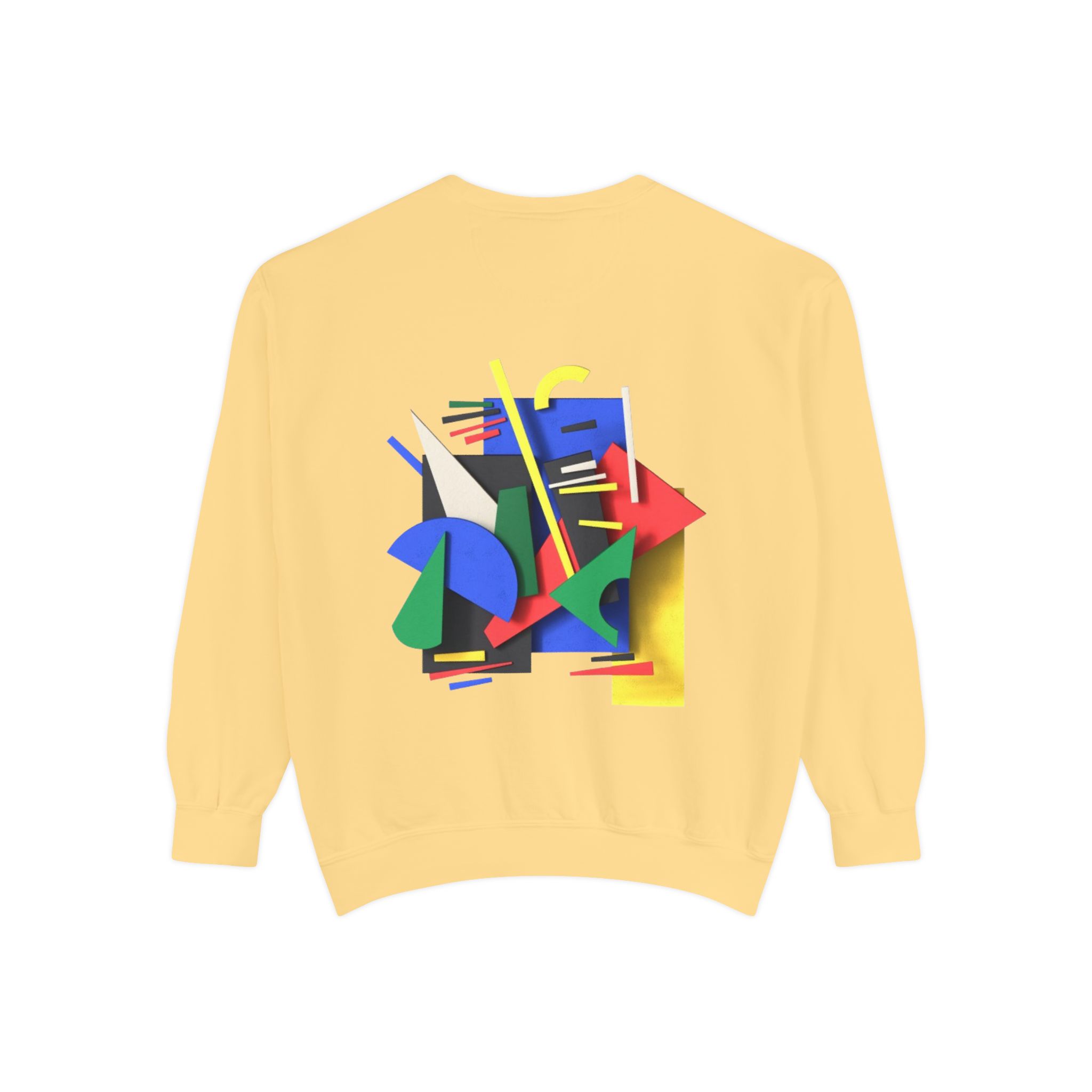Abstract Geometric Crewneck Sweatshirt — Colorful 80s Retro Art Design - Image 20