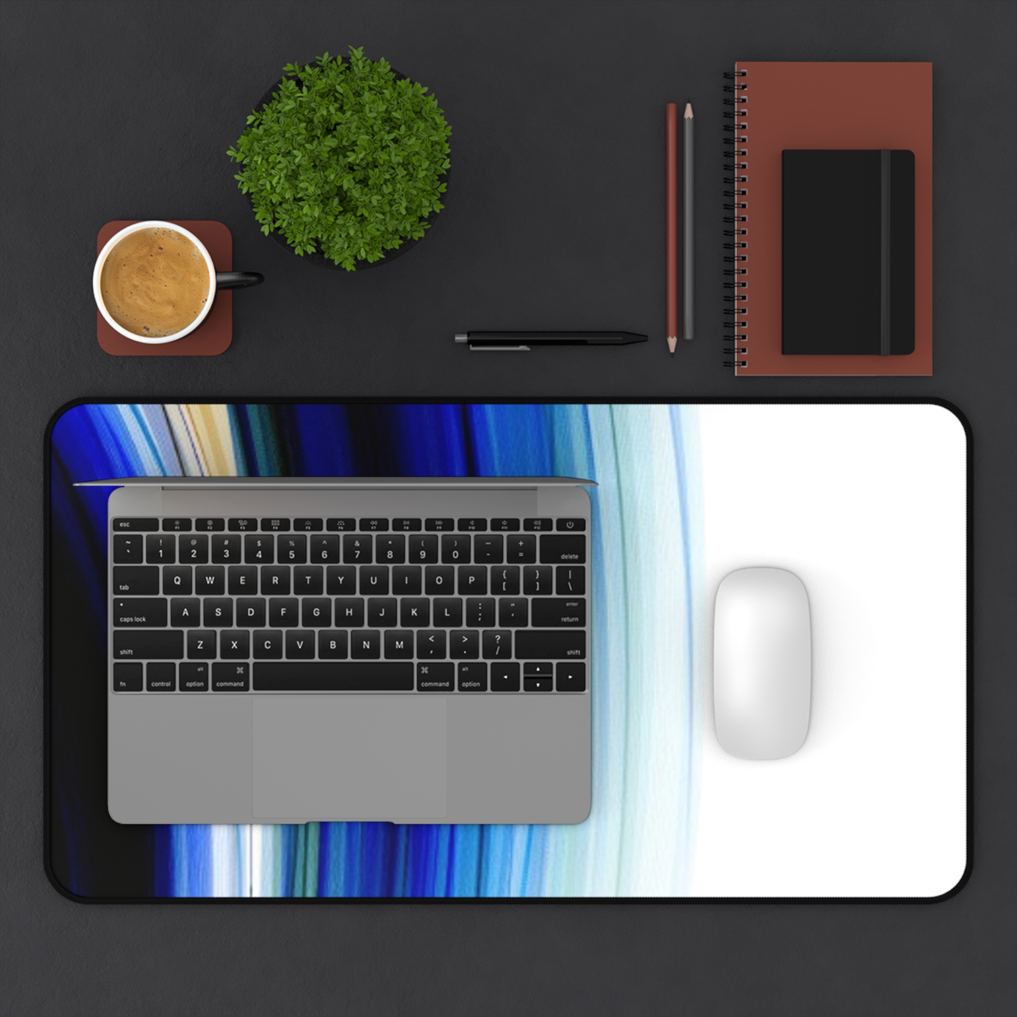 Blue Wave Desk Mat — Gradient Modern Desk Pad for Office & Gaming - Image 7
