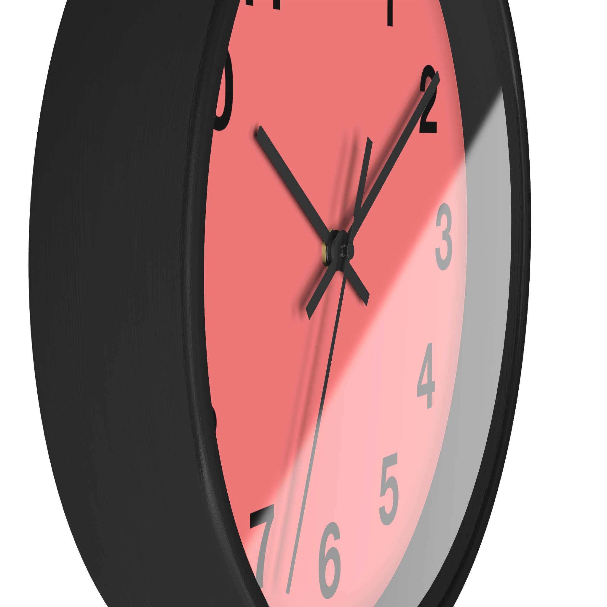 Coral Minimal Wall Clock — Modern Numeric Home & Office Clock - Image 5