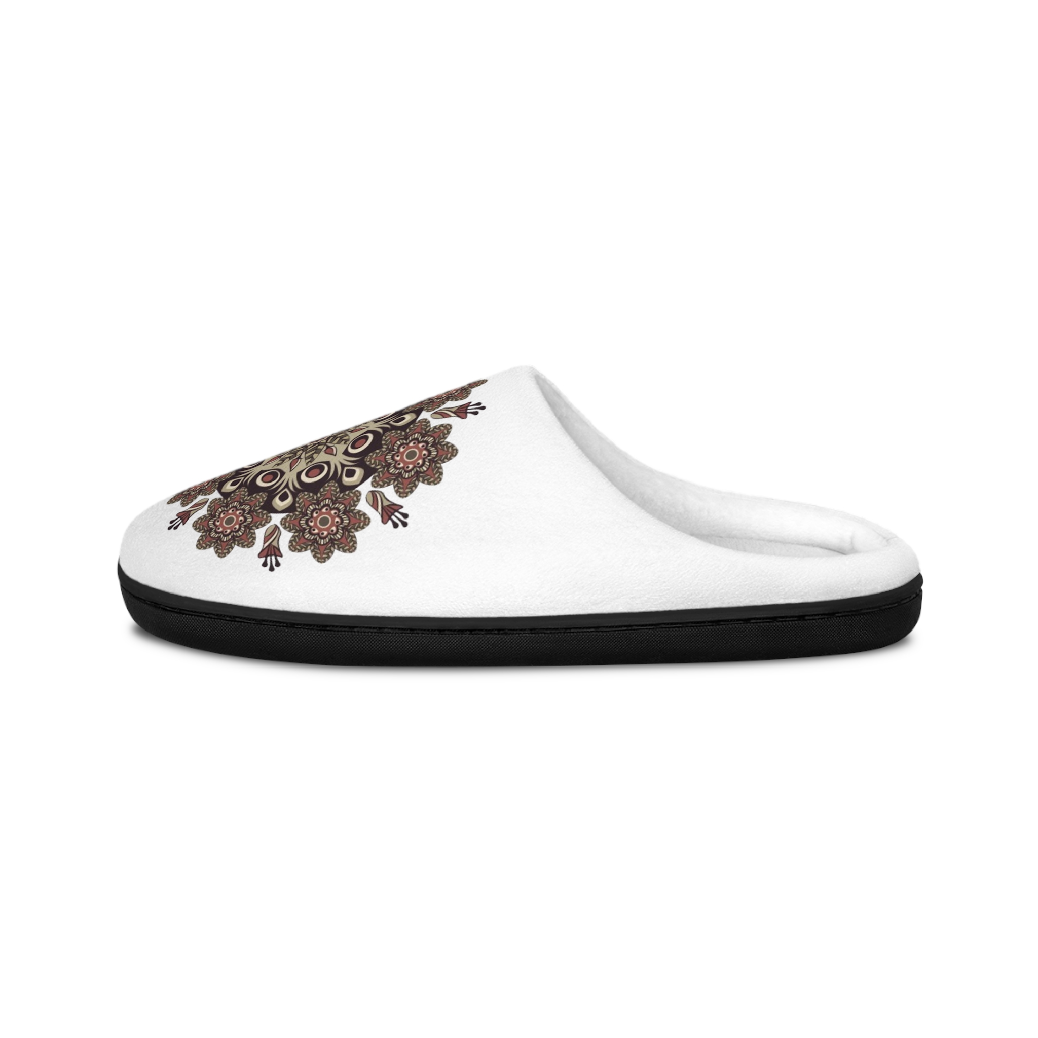 Floral Mandala Women's Indoor Slippers — Cozy Boho Home Shoes - Image 4