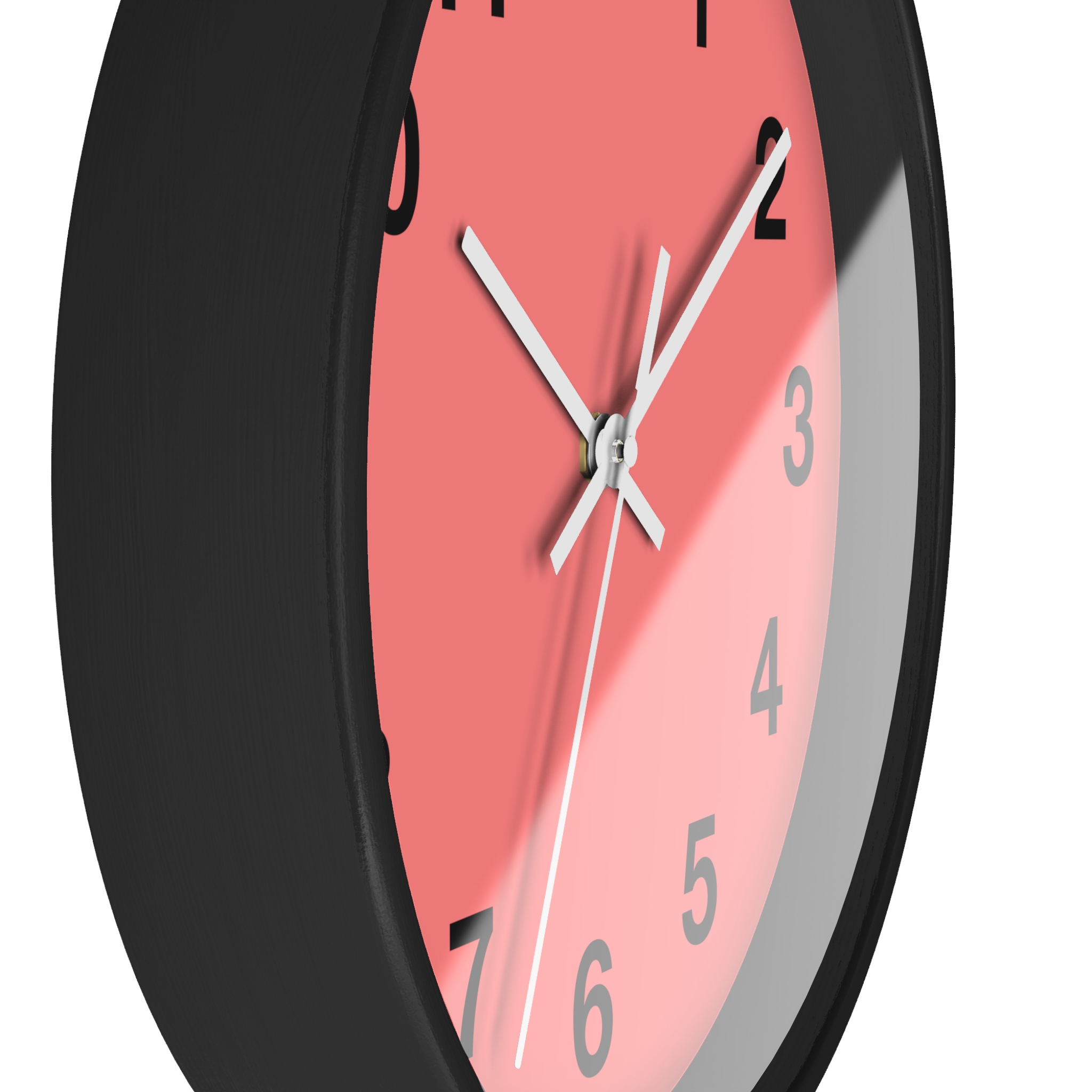 Coral Minimal Wall Clock — Modern Numeric Home & Office Clock - Image 8