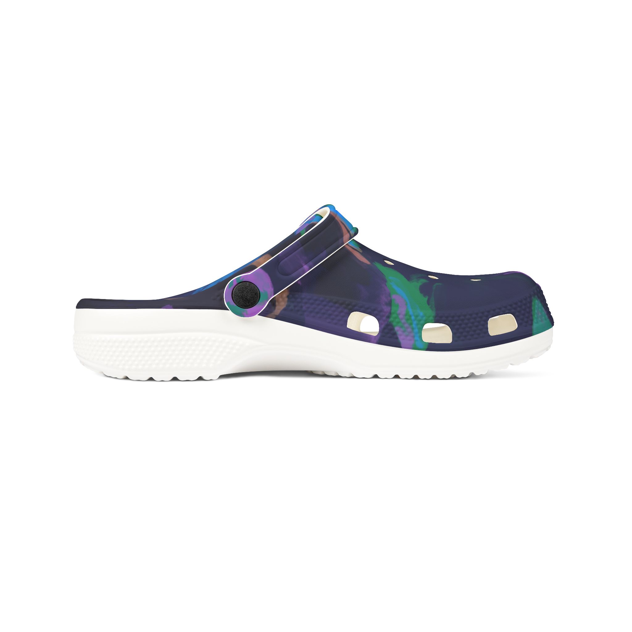 Painted Floral EVA Clogs — Colorful Garden Slip-On Shoes - Image 4