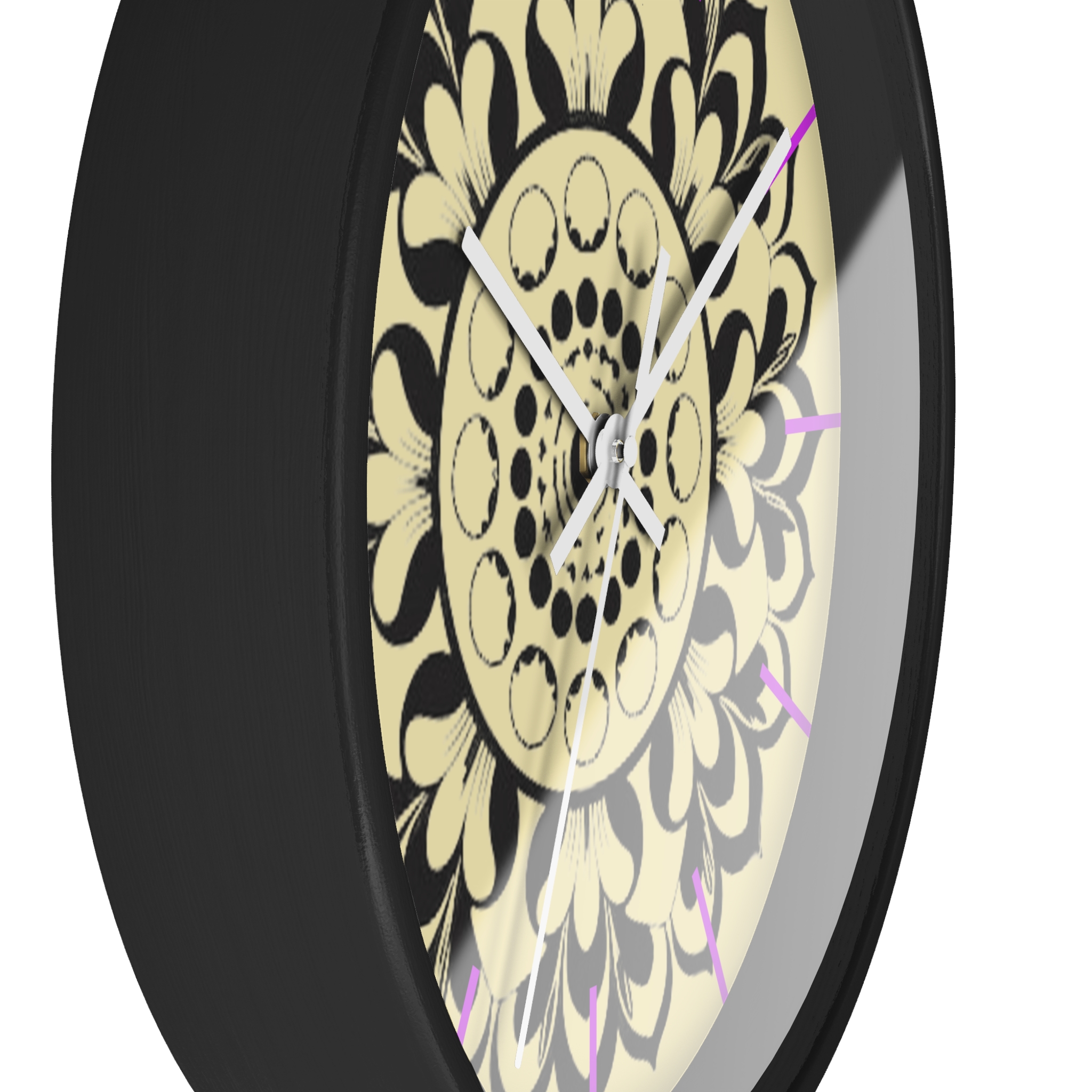 Mandala Moon Phase Wall Clock — Boho Floral Lunar Home Decor - Image 5