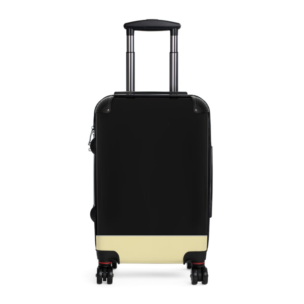 Minimal Black Carry-On Suitcase — Lightweight Spinner Luggage for Travel