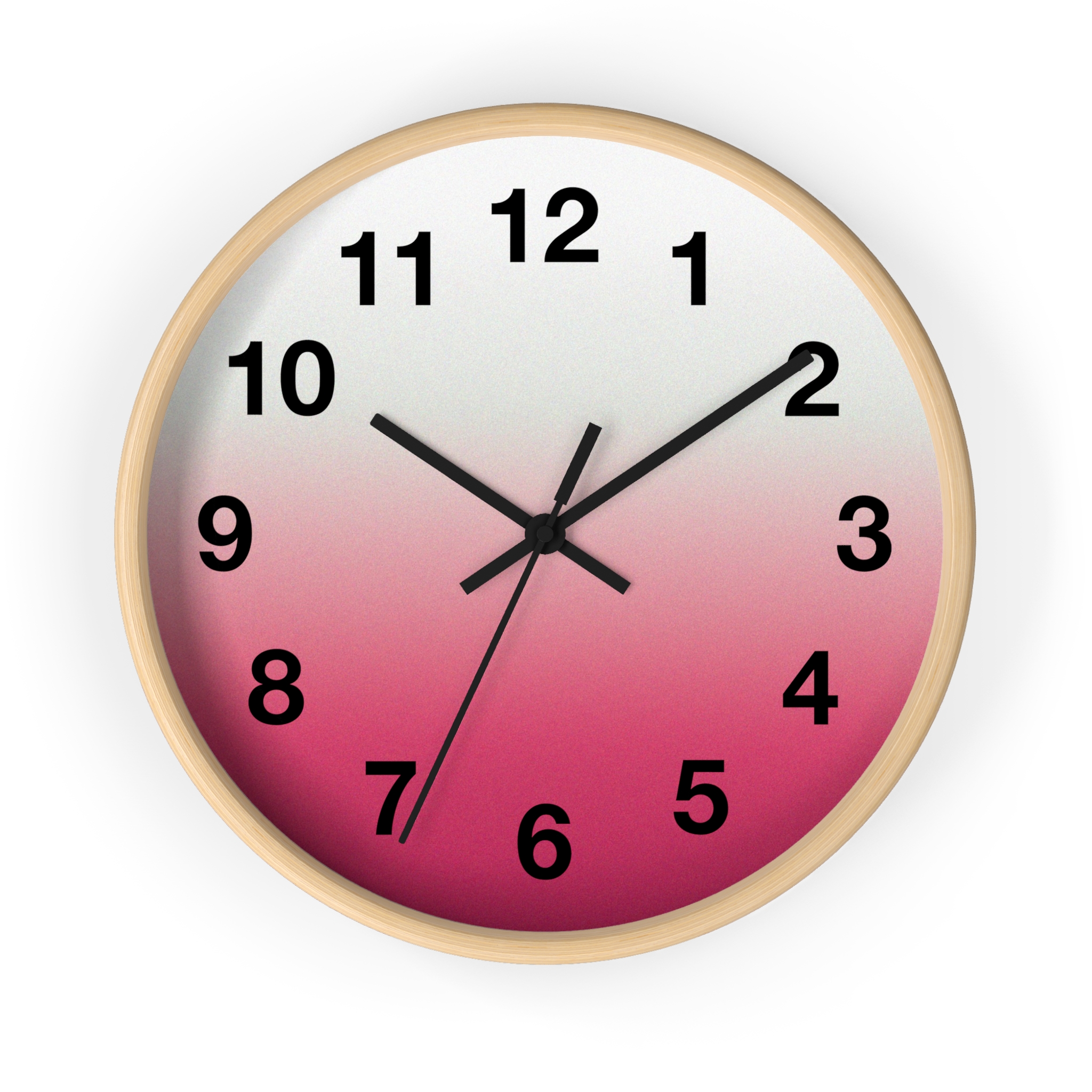 Pink Ombre Wall Clock — Modern Gradient Timepiece for Home & Office - Image 13