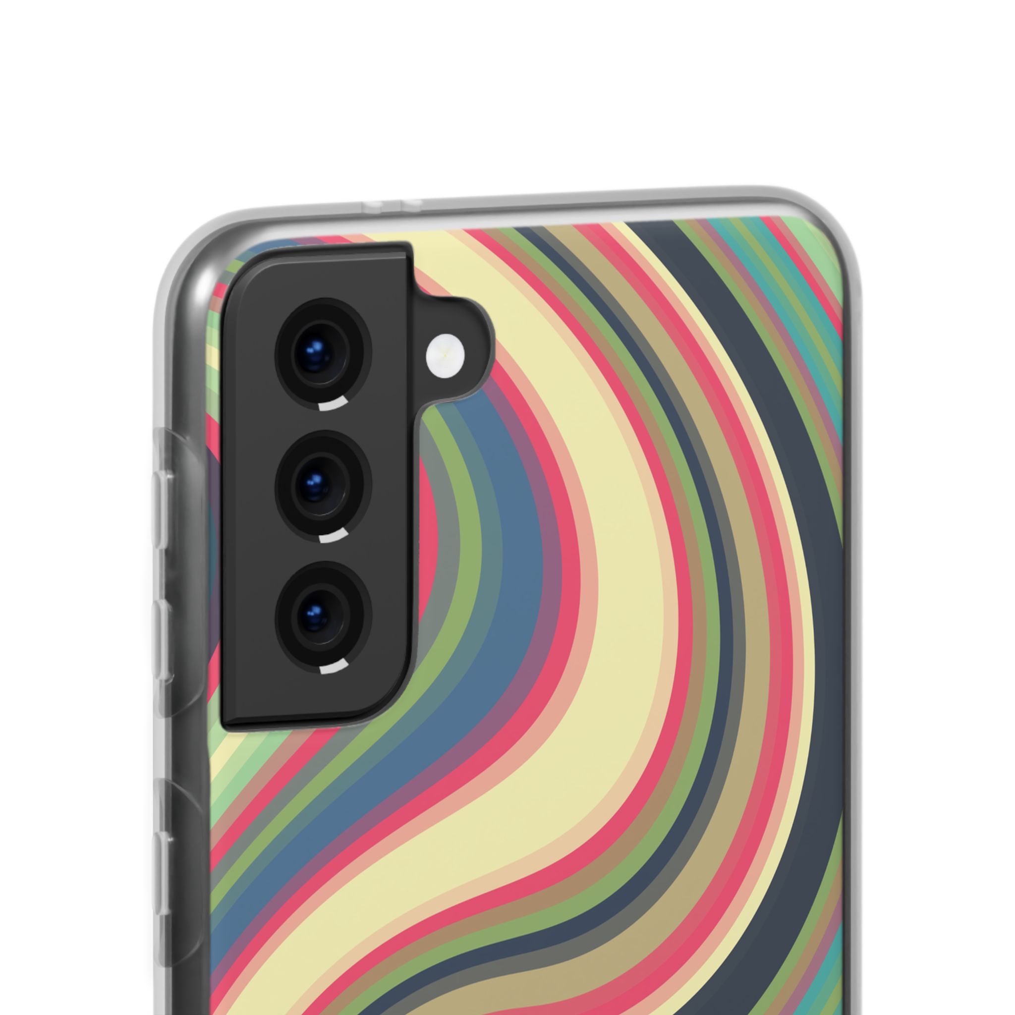 Colorful 1970s-Inspired Abstract Pattern– Retro Swirl Phone Case - Image 5