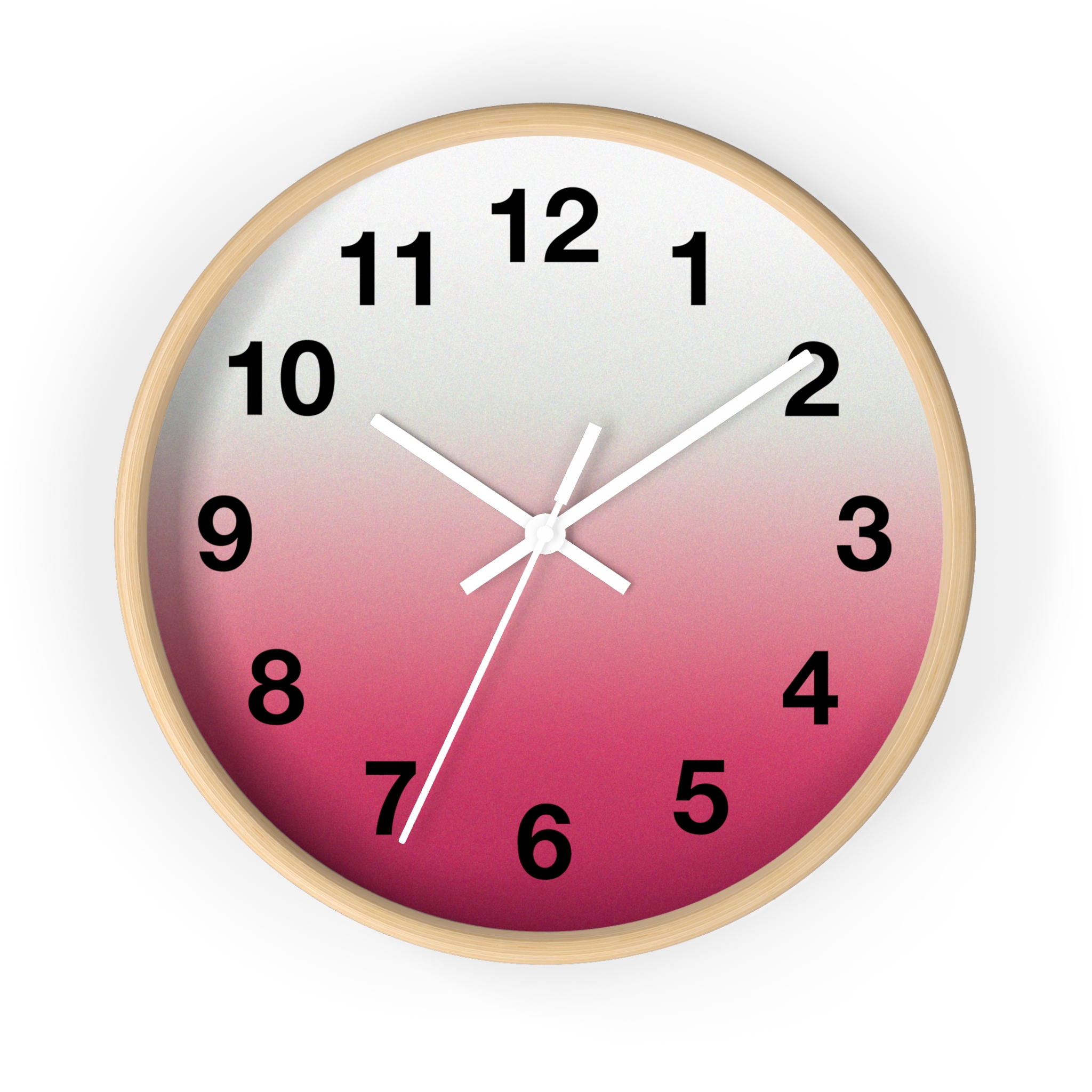 Pink Ombre Wall Clock — Modern Gradient Timepiece for Home & Office - Image 16