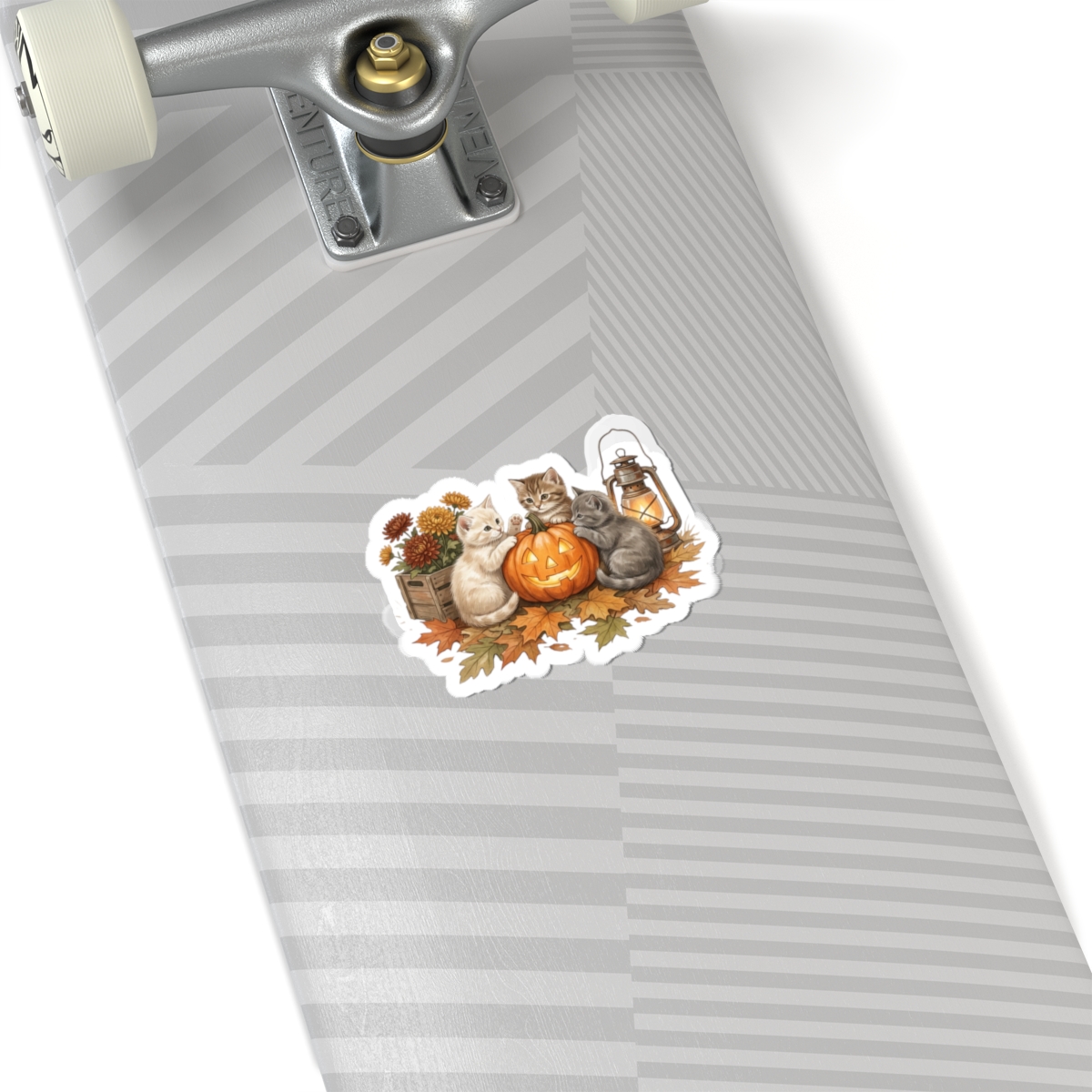 Pumpkin Season Kitten and Jack-o'-Lantern Sticker | Fall Autumn Kiss-Cut - Image 8
