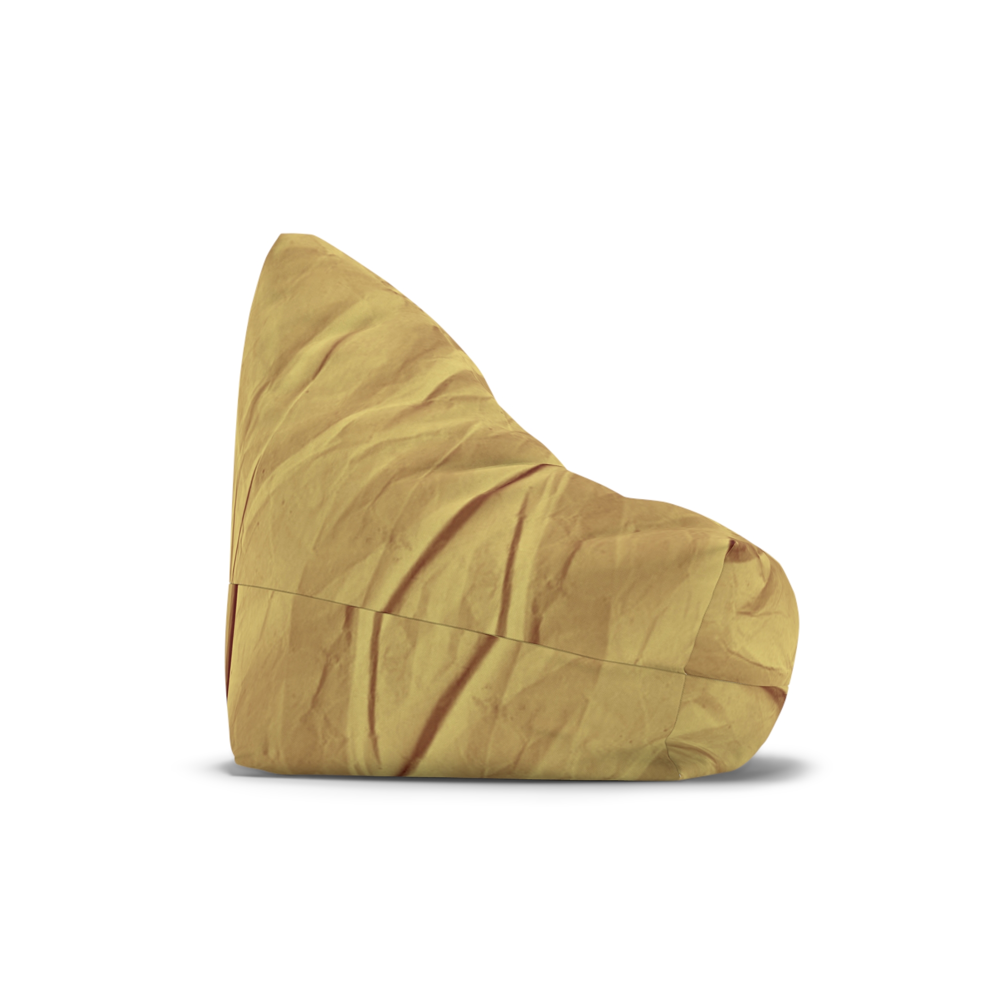 Bean Bag Cover — Mustard Cotton Replacement Slipcover - Image 4