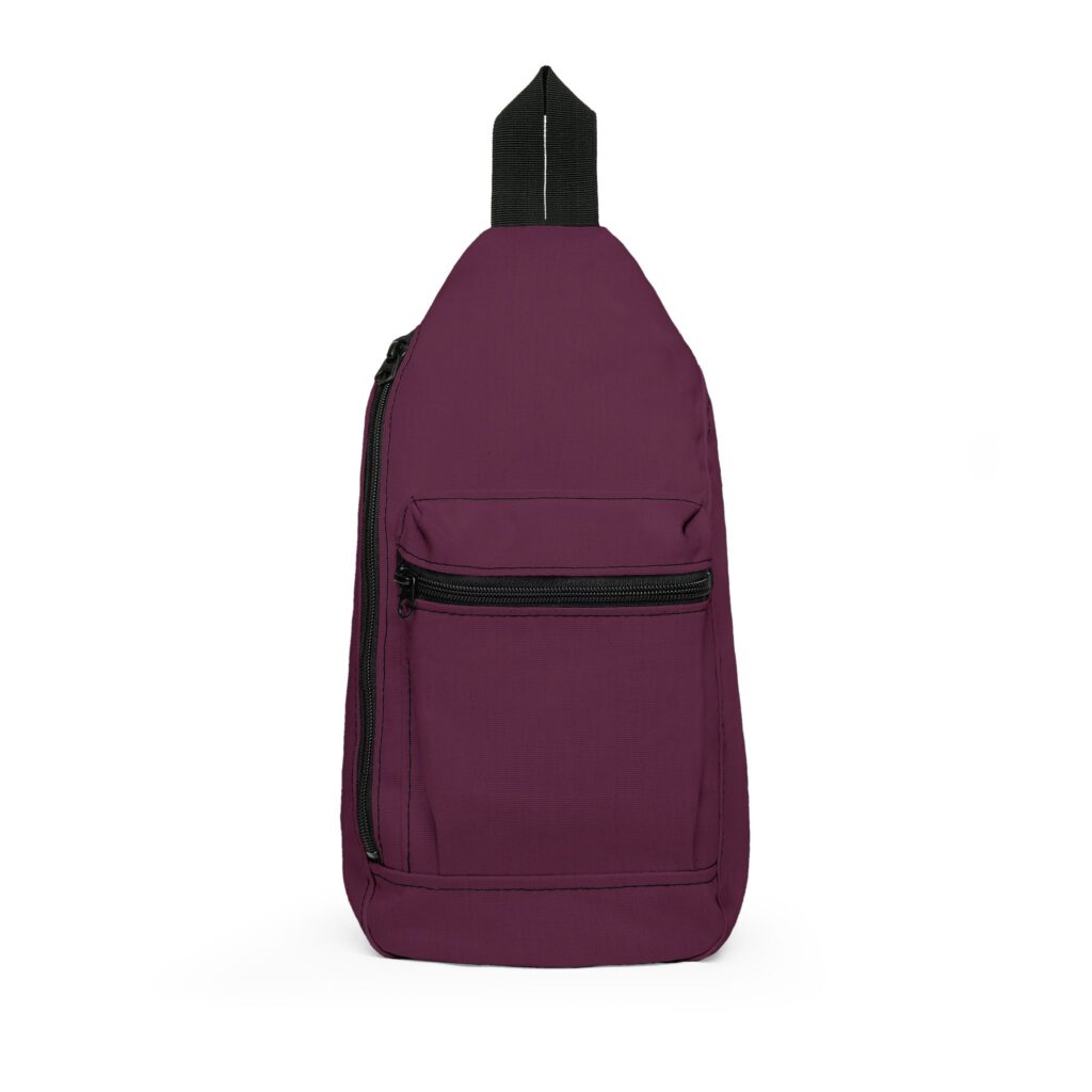 Maroon Sling Bag — Compact Crossbody Daypack for Travel & Commuting