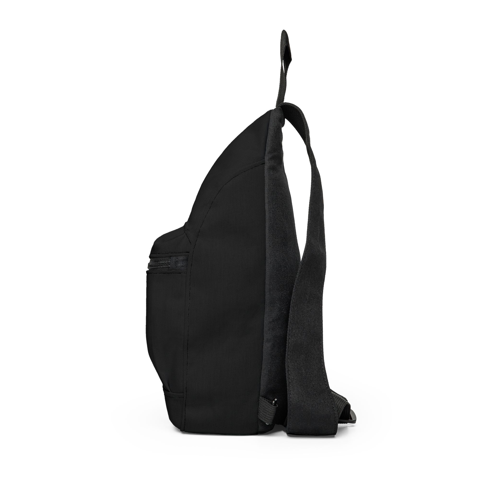 Minimal Black Sling Bag — Compact Crossbody Daypack for Travel & Commuting - Image 2