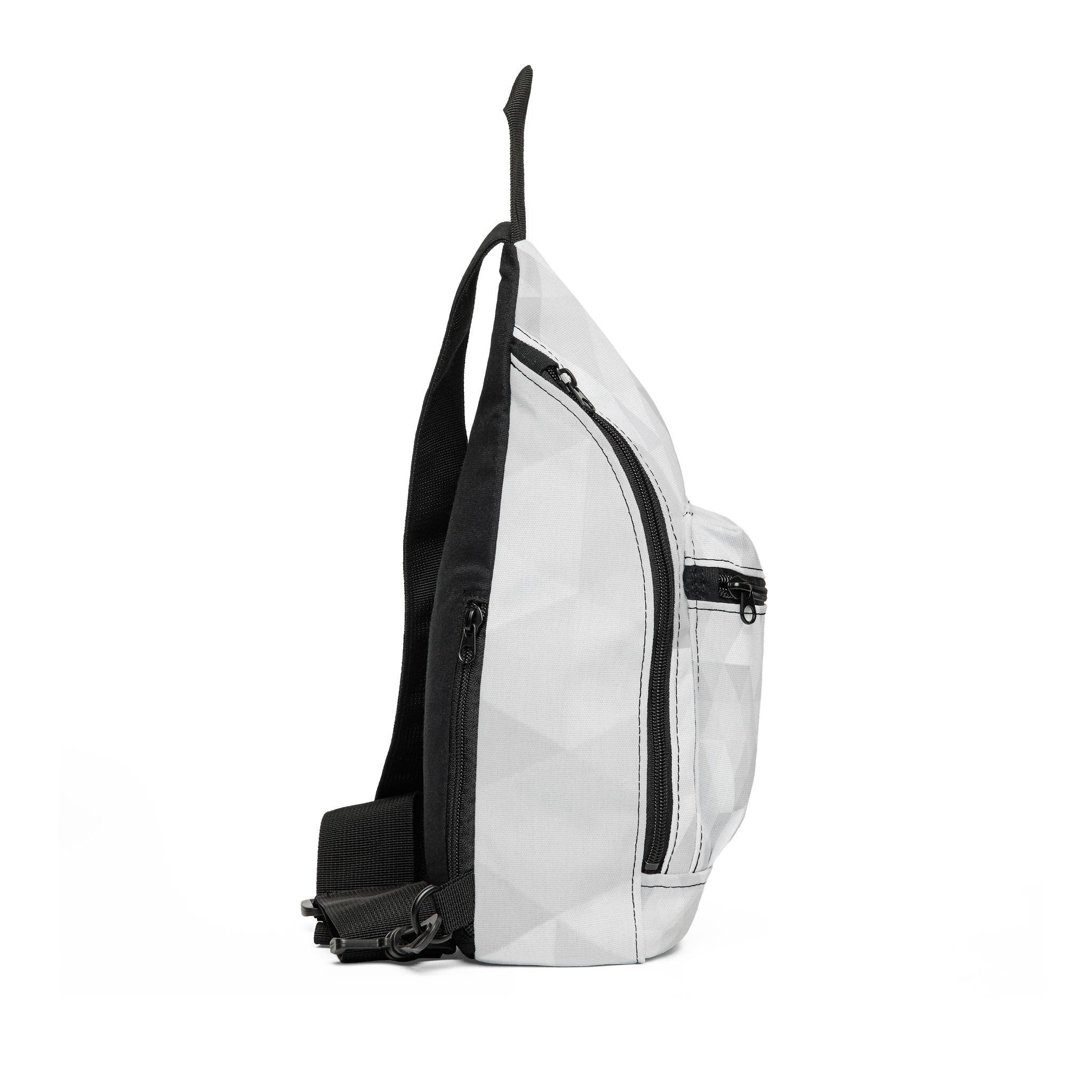 Geometric Gray Triangle Sling Bag — Minimalist Casual Crossbody for Everyday Wear - Image 3