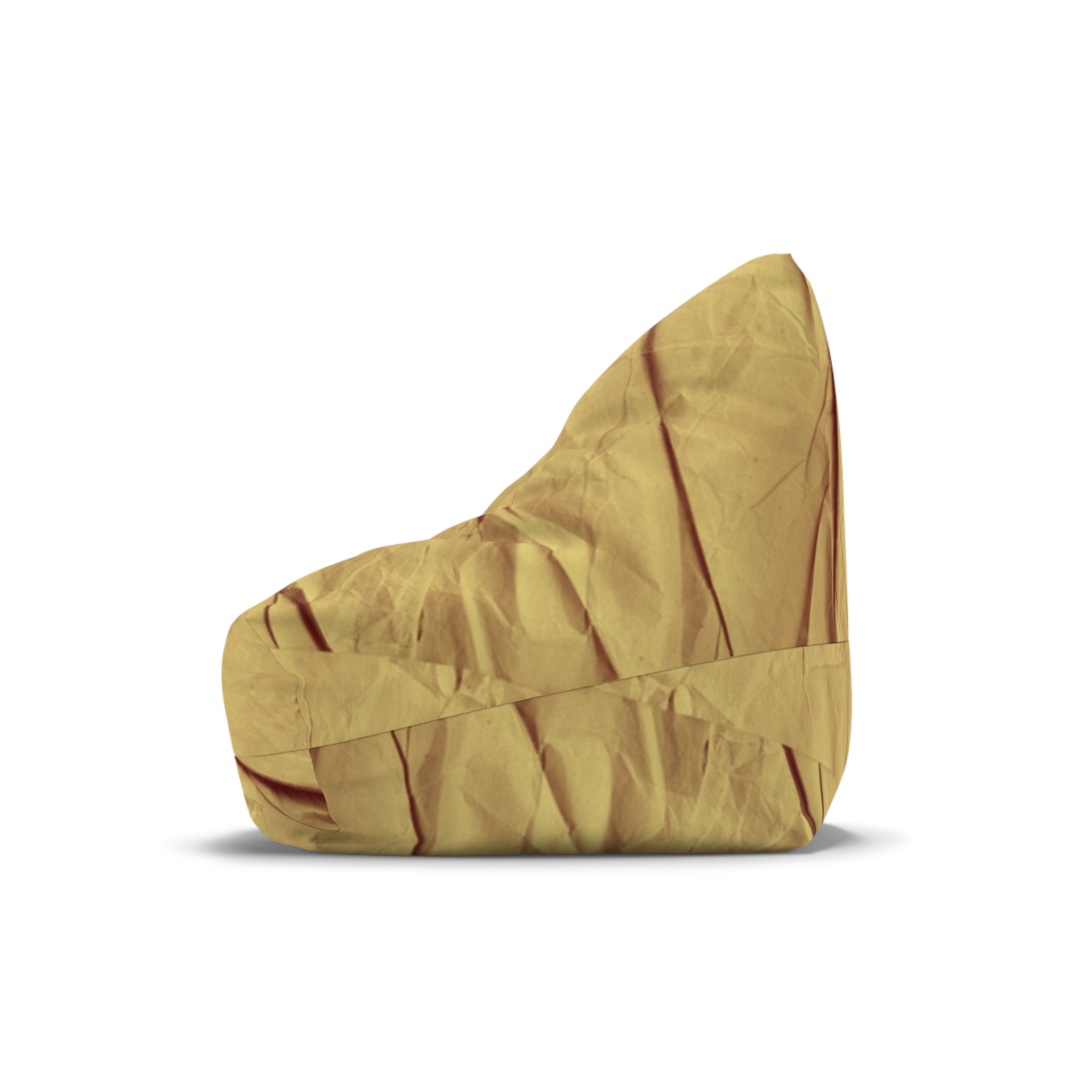Bean Bag Cover — Mustard Cotton Replacement Slipcover - Image 5