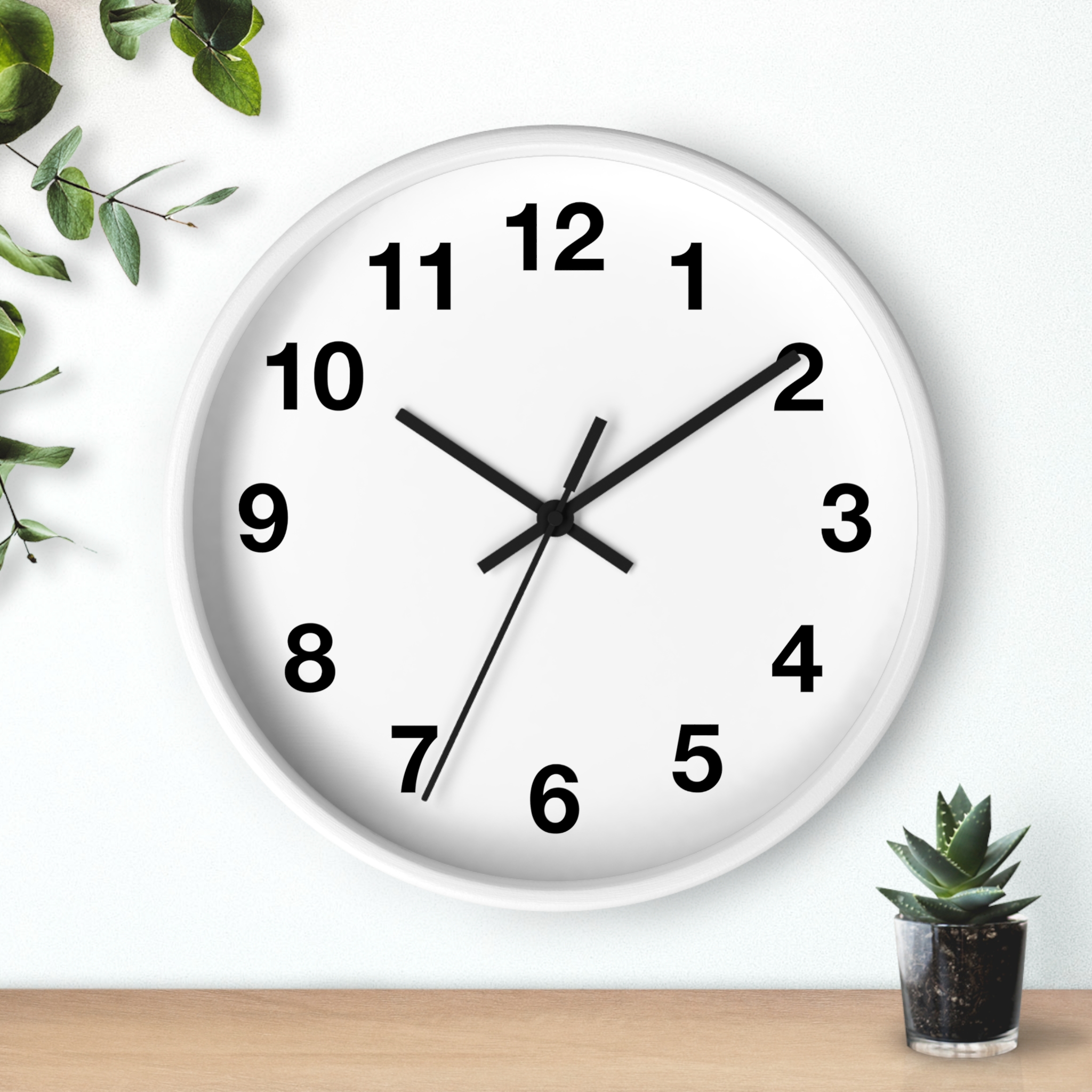 Minimal Black Frame Wall Clock — Modern Silent Home Clock - Image 9