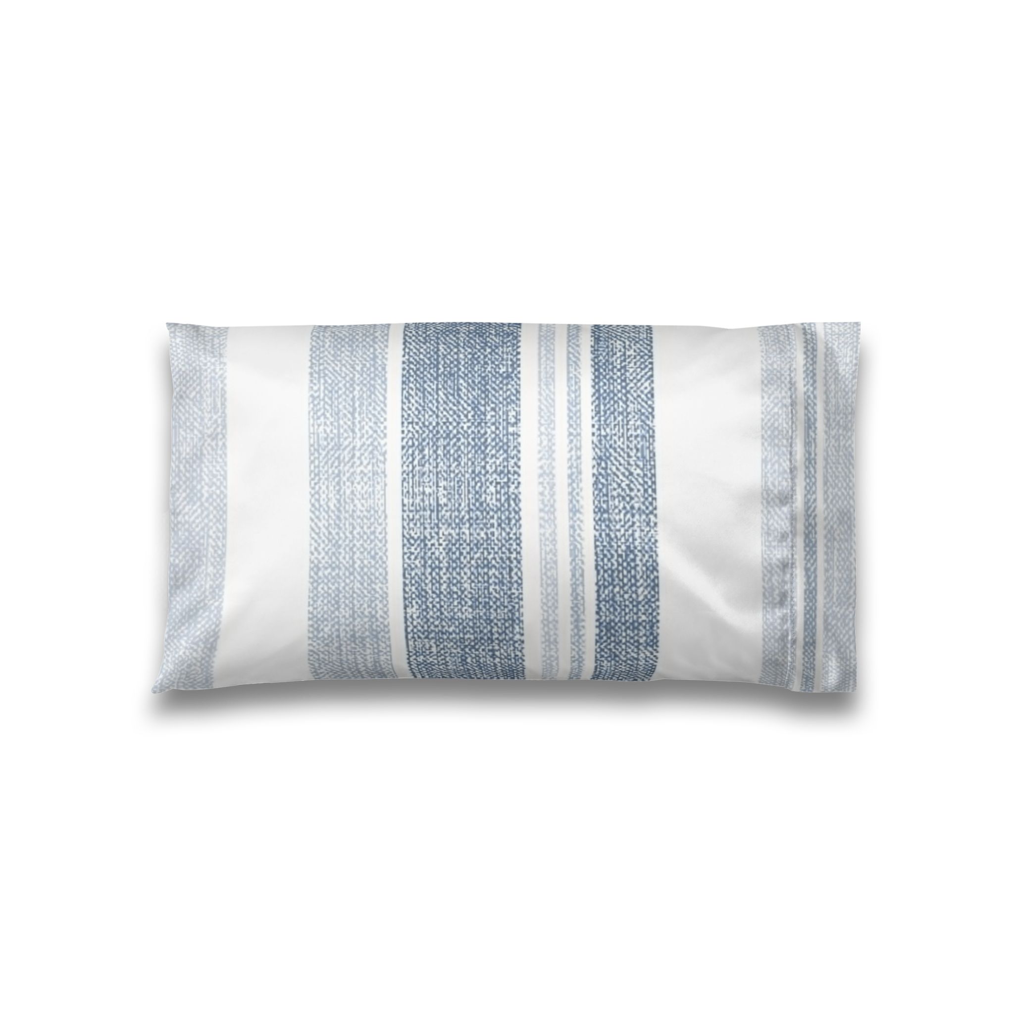 Satin Pillowcase — Coastal Blue Stripe Satin Pillowcase for Hair & Skin Care - Image 2