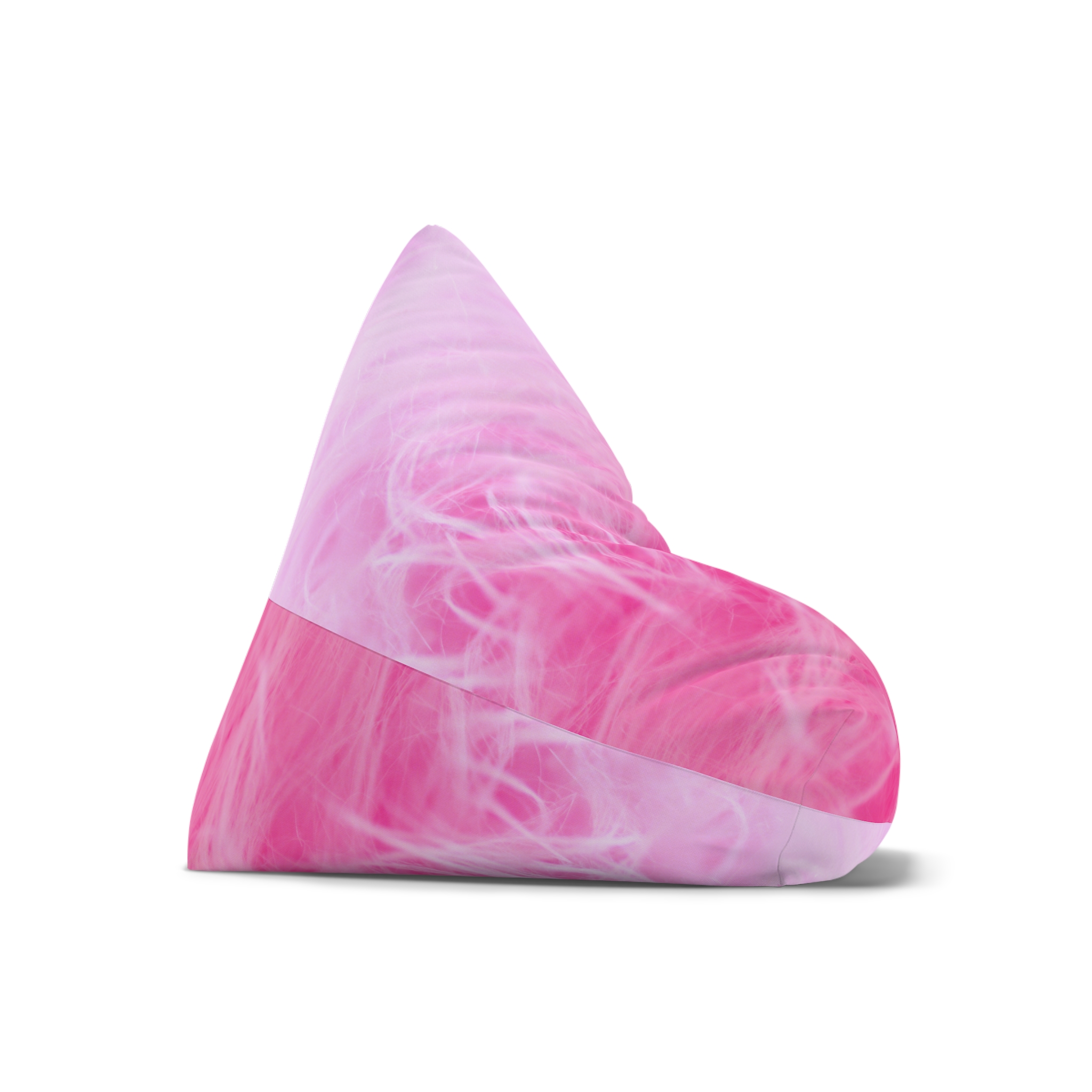 Pink Marble Bean Bag Cover — Soft Smoky Swirl Lounger Slipcover - Image 8