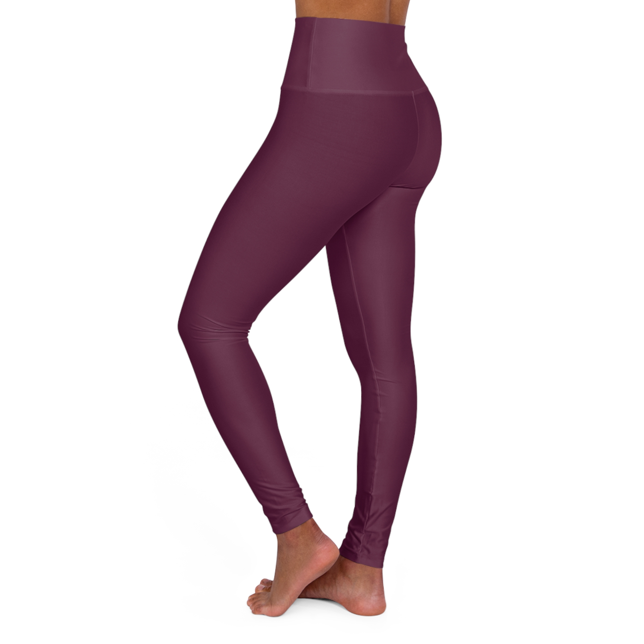 High-Waist Yoga Leggings — Plum Seamless Activewear for Pilates & Everyday - Image 4