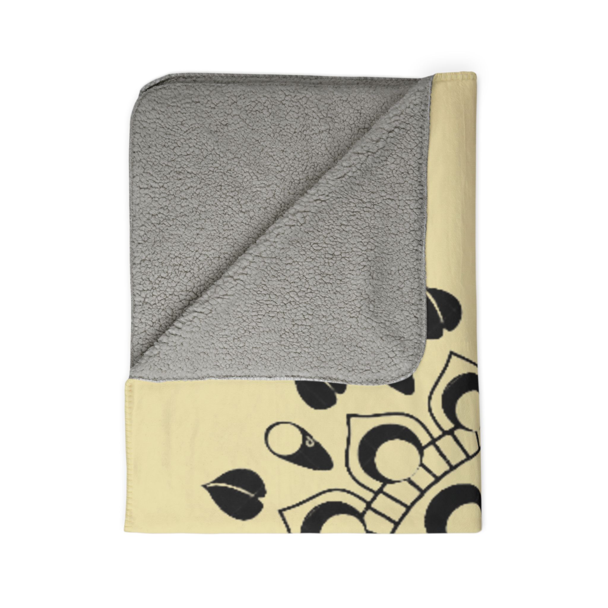 Moon Phase Mandala Fleece Sherpa Blanket - Image 9