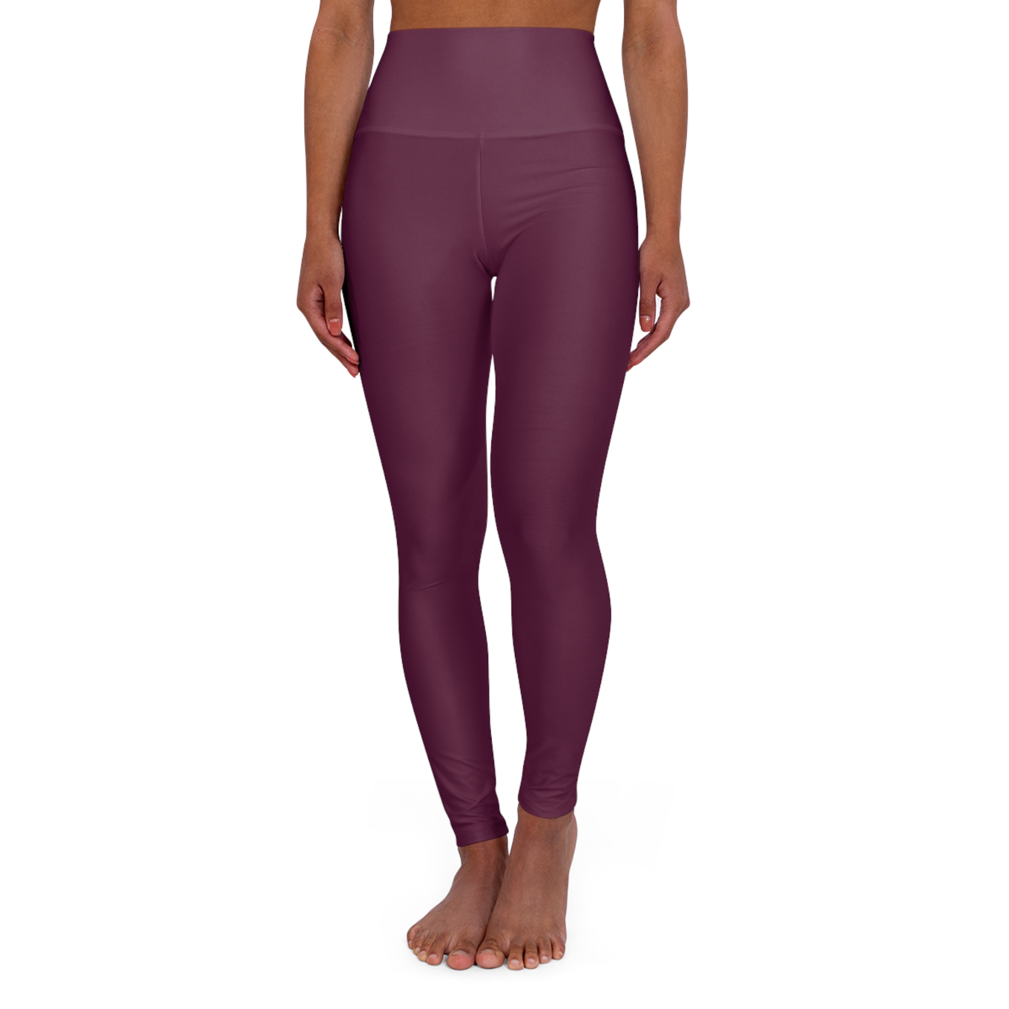 High-Waist Yoga Leggings — Plum Seamless Activewear for Pilates & Everyday - Image 2