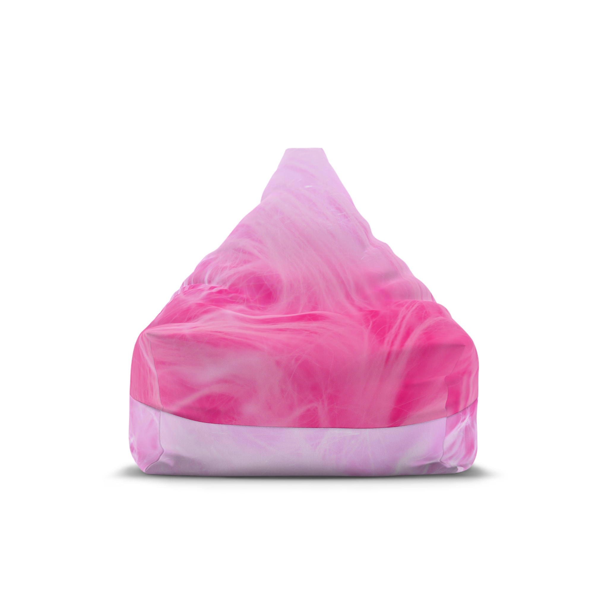 Pink Marble Bean Bag Cover — Soft Smoky Swirl Lounger Slipcover - Image 2
