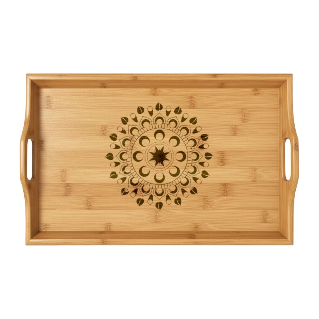 Engraved Bamboo Serving Tray — Carpenter Tools Design