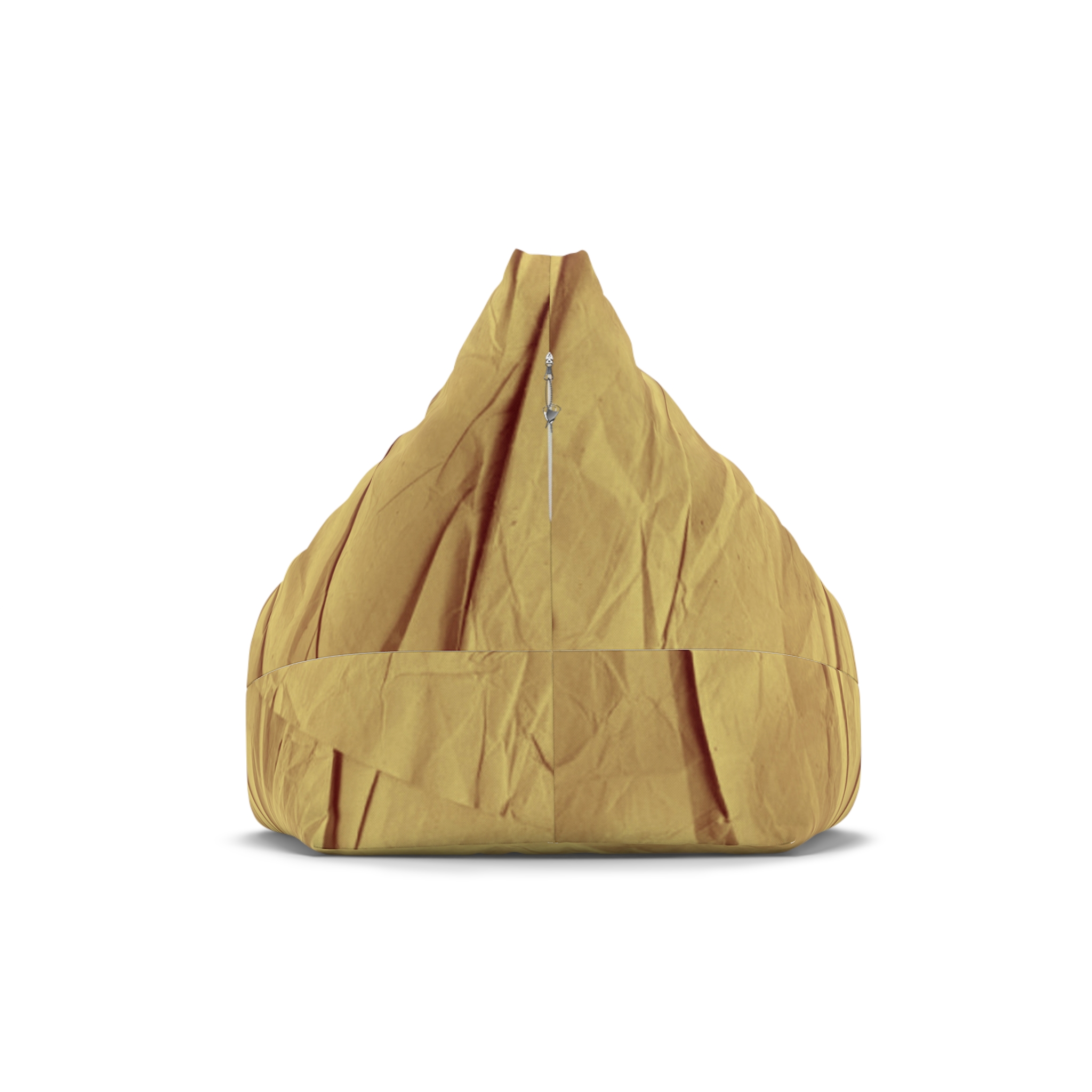 Bean Bag Cover — Mustard Cotton Replacement Slipcover - Image 3