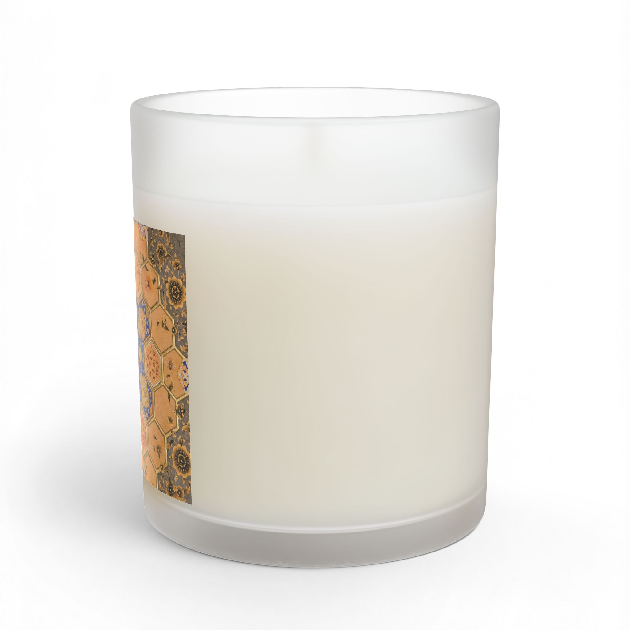 Moroccan Tile Pattern Glass Candle — 11oz Decorative Scented Candle - Image 7