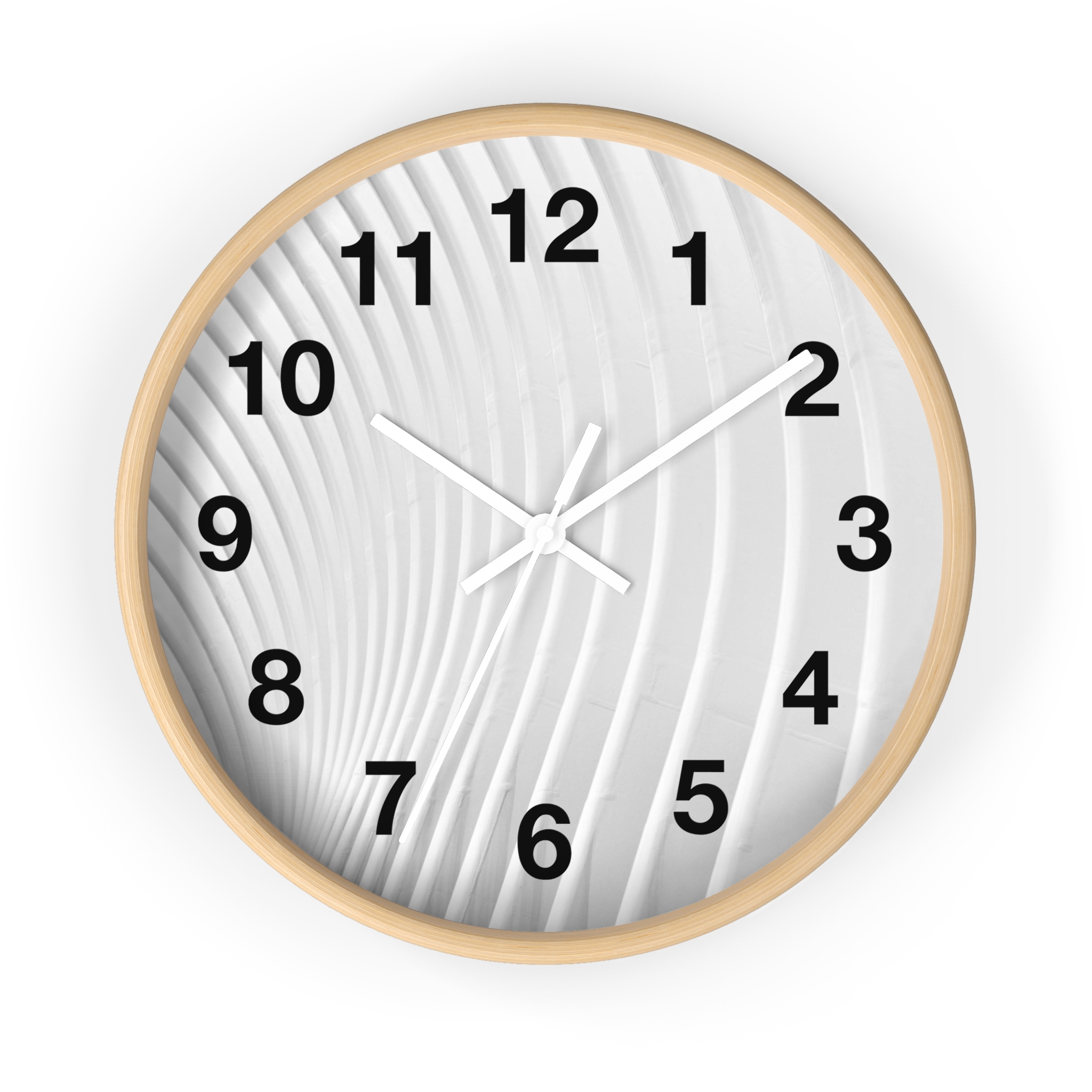Zebra Stripe Wall Clock — Black & White Animal Print Decorative Clock - Image 4