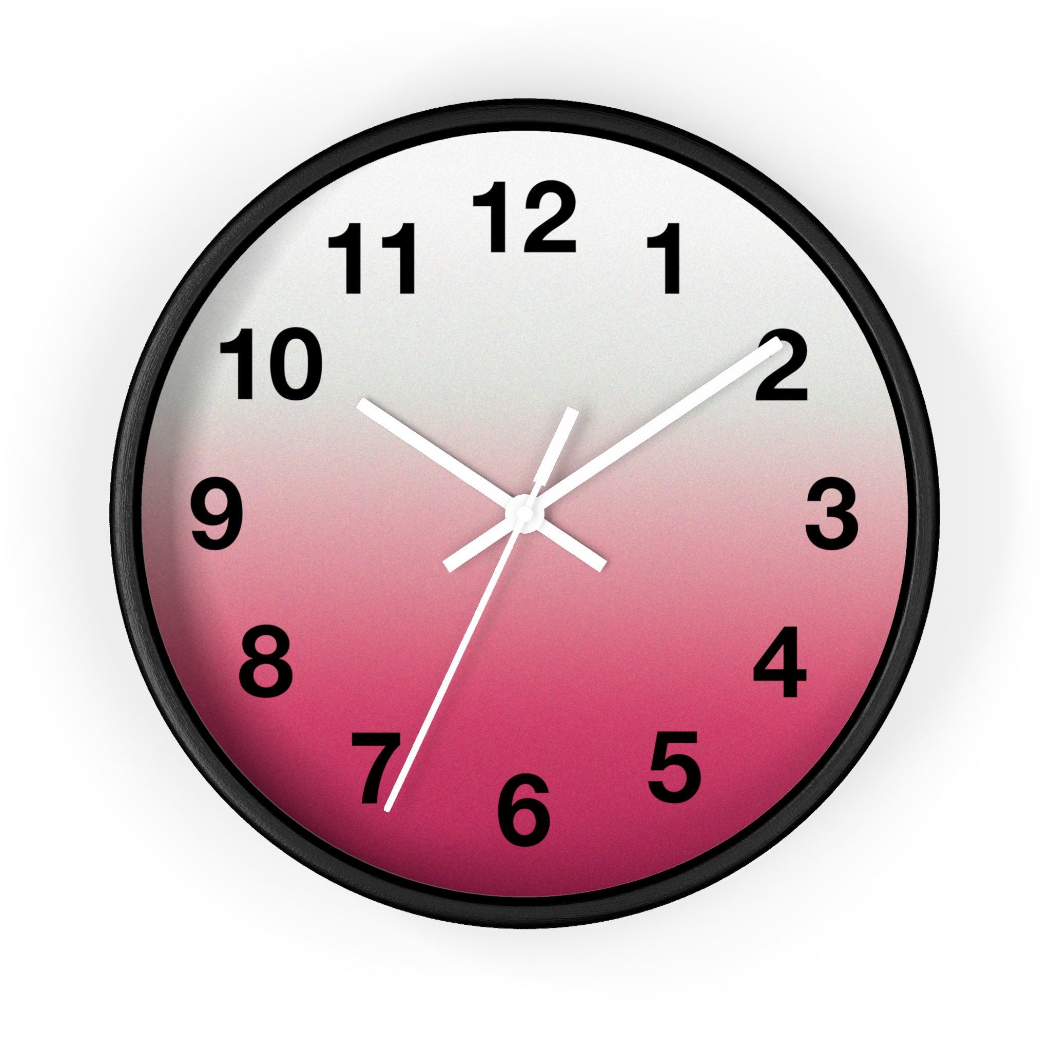 Pink Ombre Wall Clock — Modern Gradient Timepiece for Home & Office - Image 4