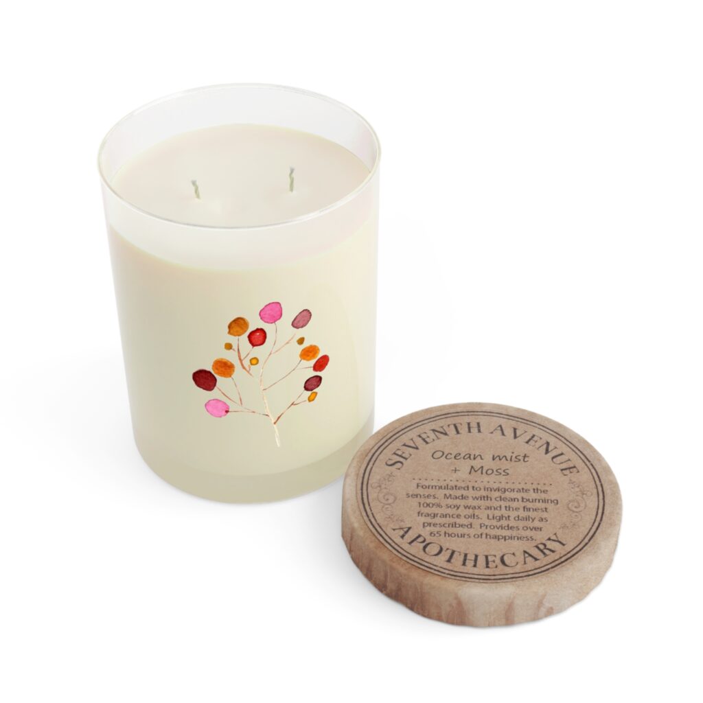 Autumn Berry Scented Candle — 11oz Decorative Glass Jar
