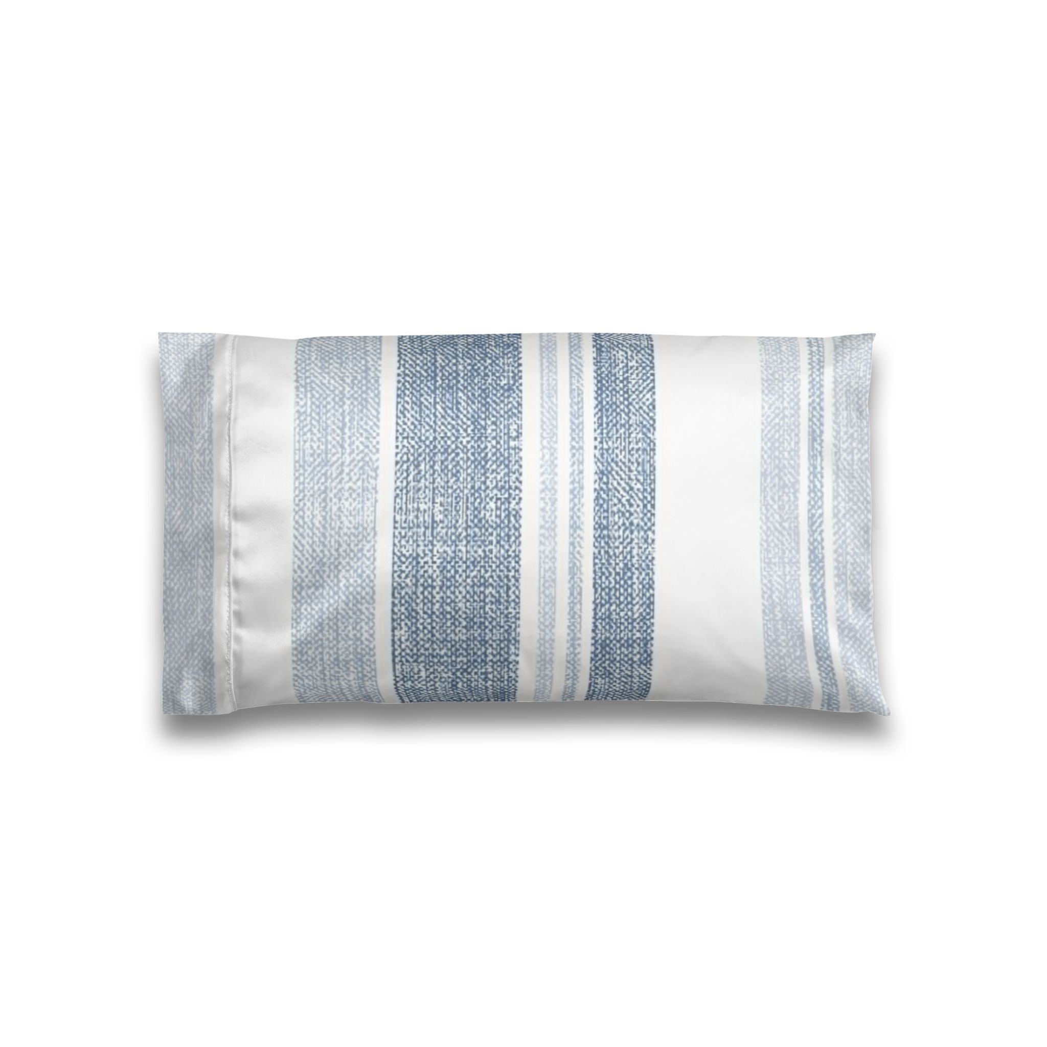 Satin Pillowcase — Coastal Blue Stripe Satin Pillowcase for Hair & Skin Care